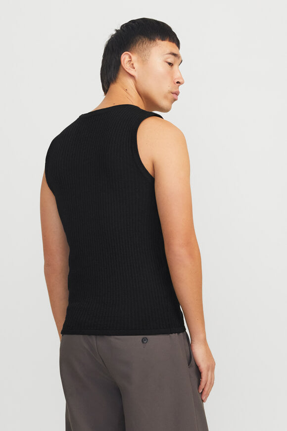 JORMARRAKECH loose knit tank top - Black