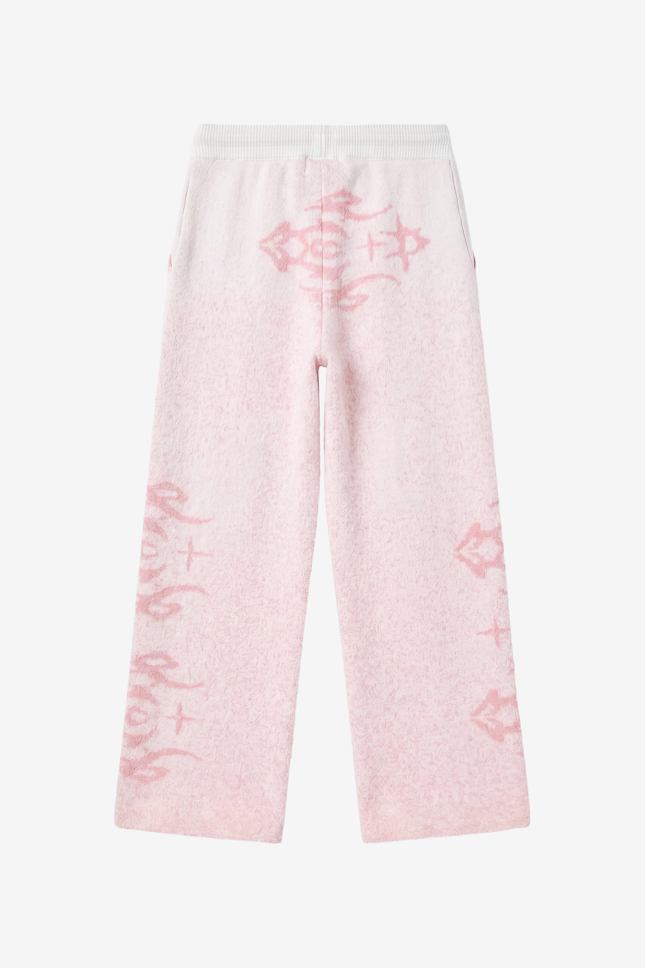 Strickhose - Pink + Offwhite