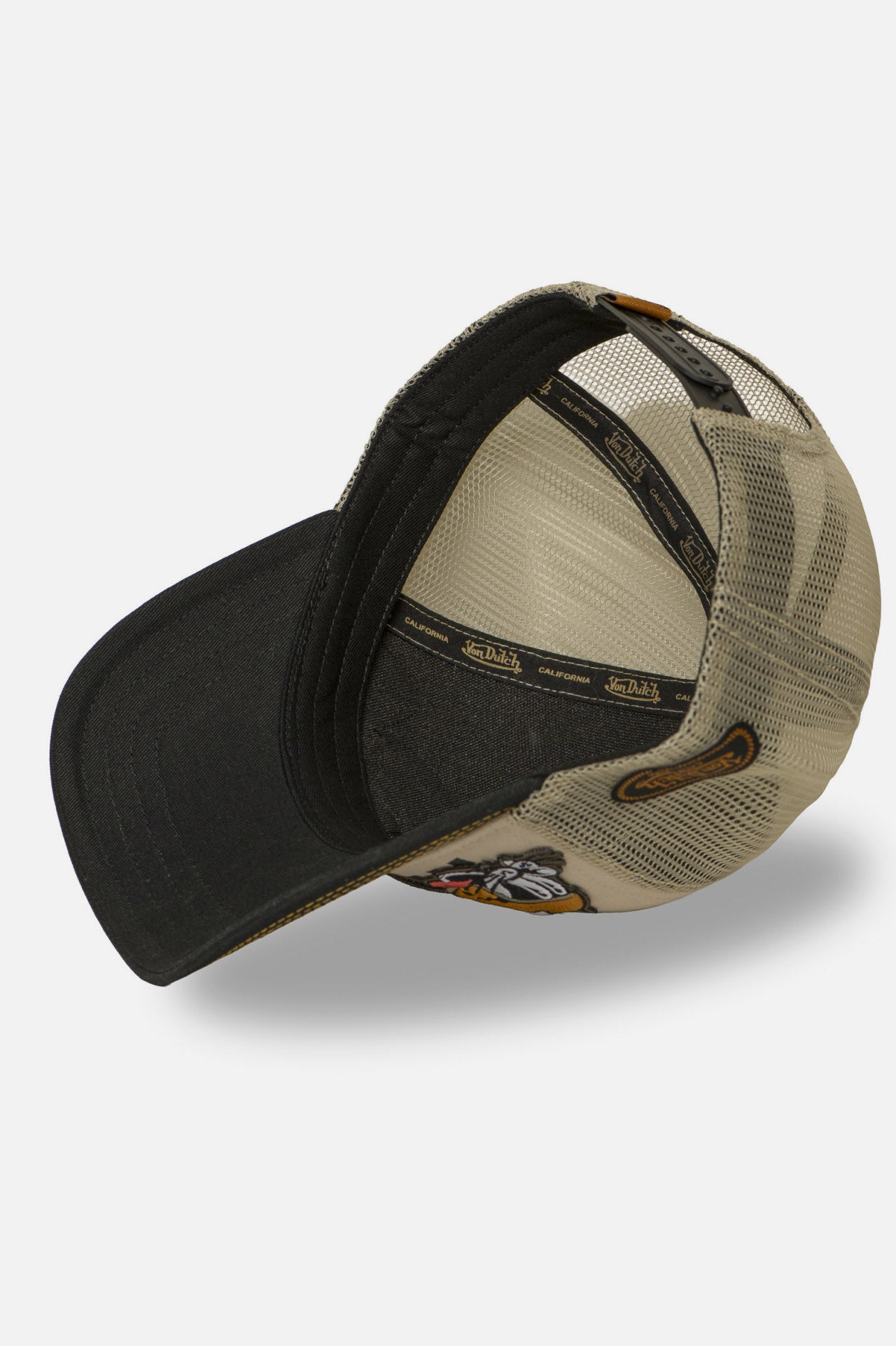 Cappellino trucker / snapback - Beige + Black