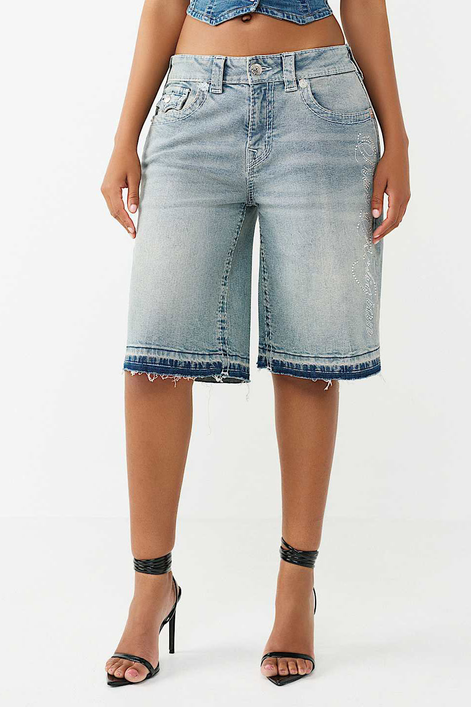 Bermuda JESSIE in denim - Lazy Shine
