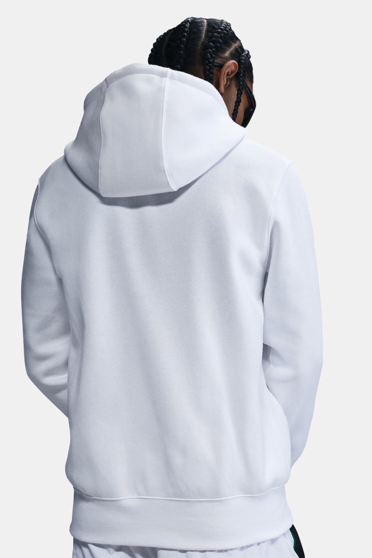Kapuzensweatjacke - Weiss