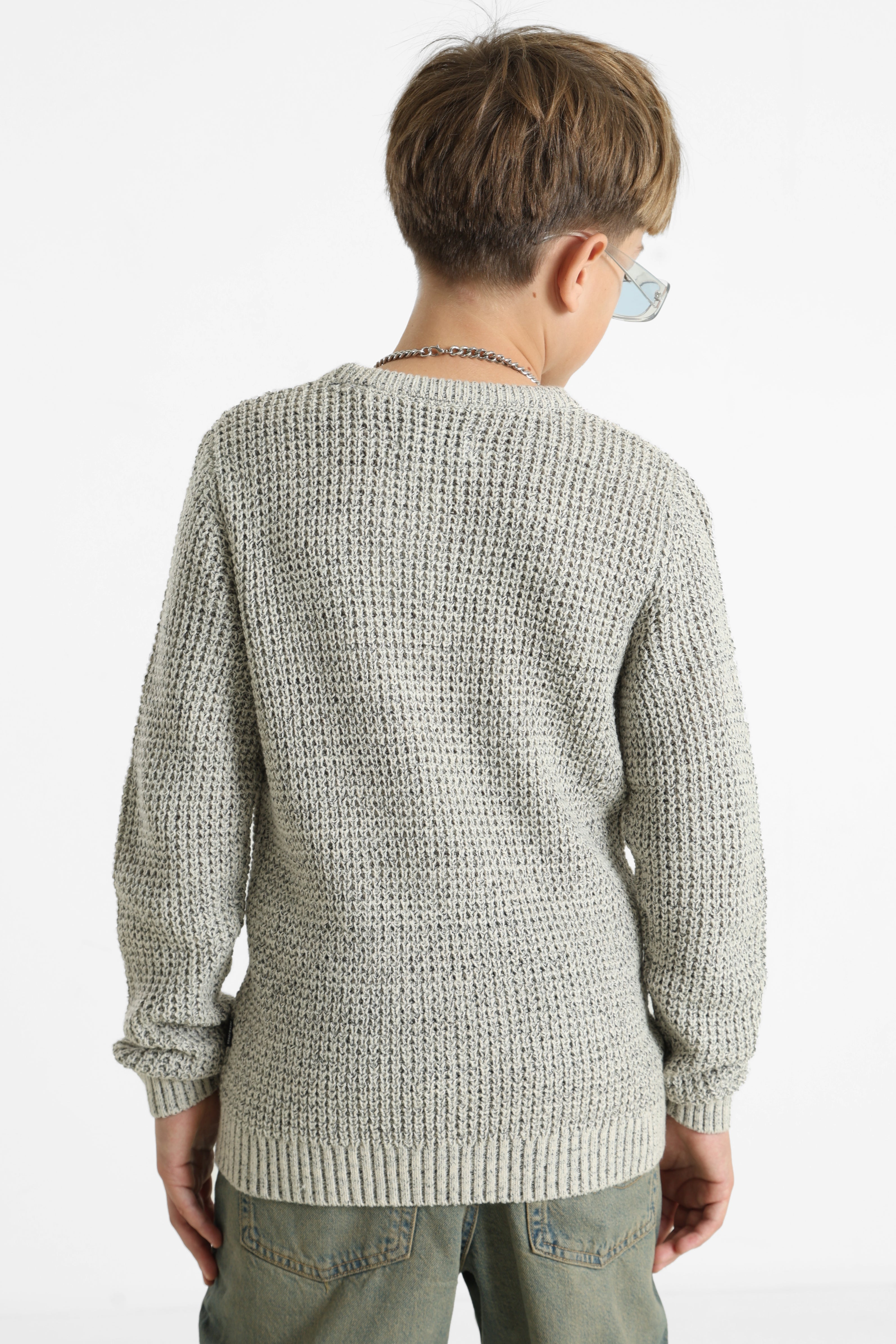 JJGLOBAL - Maglione lavorato a maglia - Raggio di luna