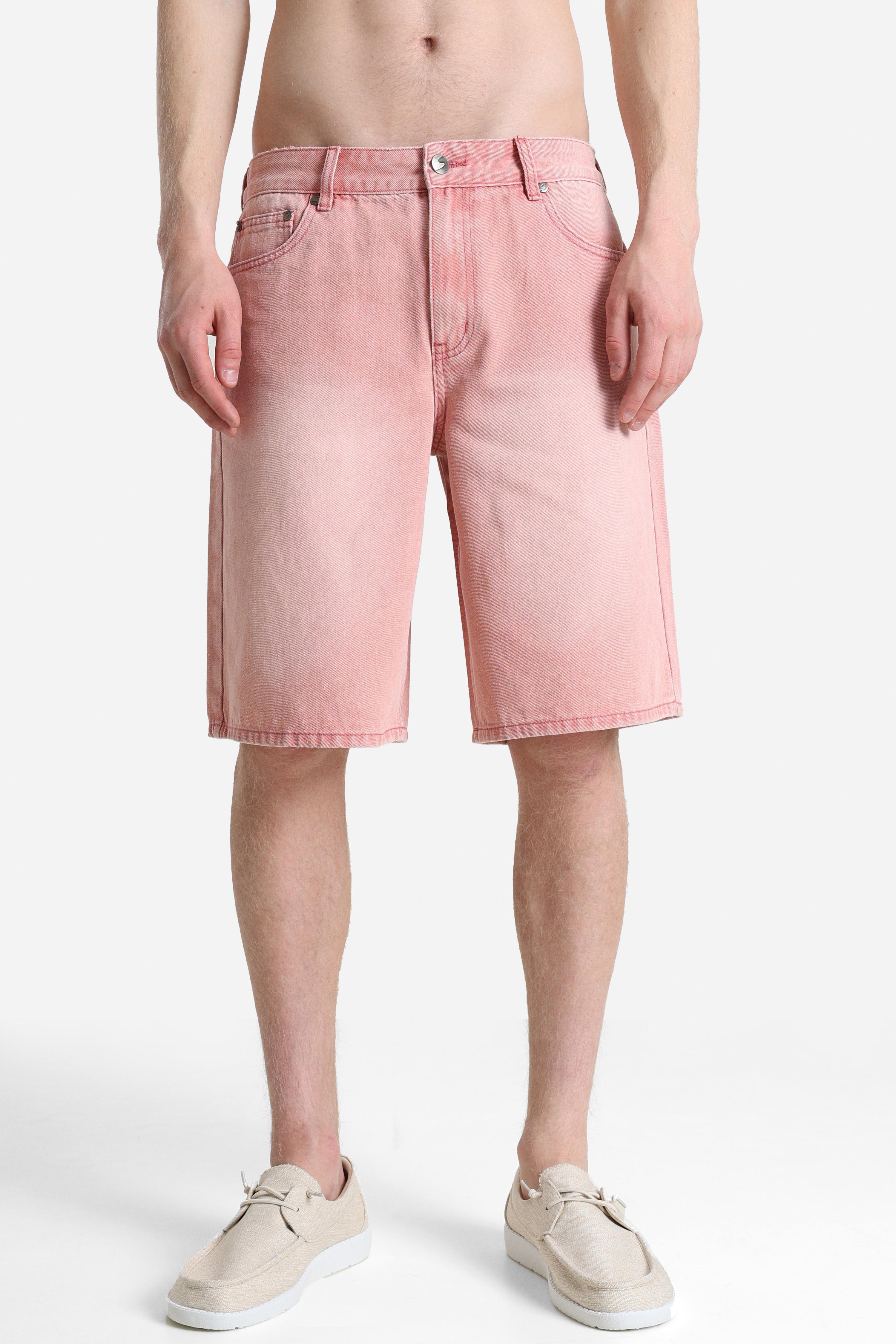 Jeansshorts - Used Pink
