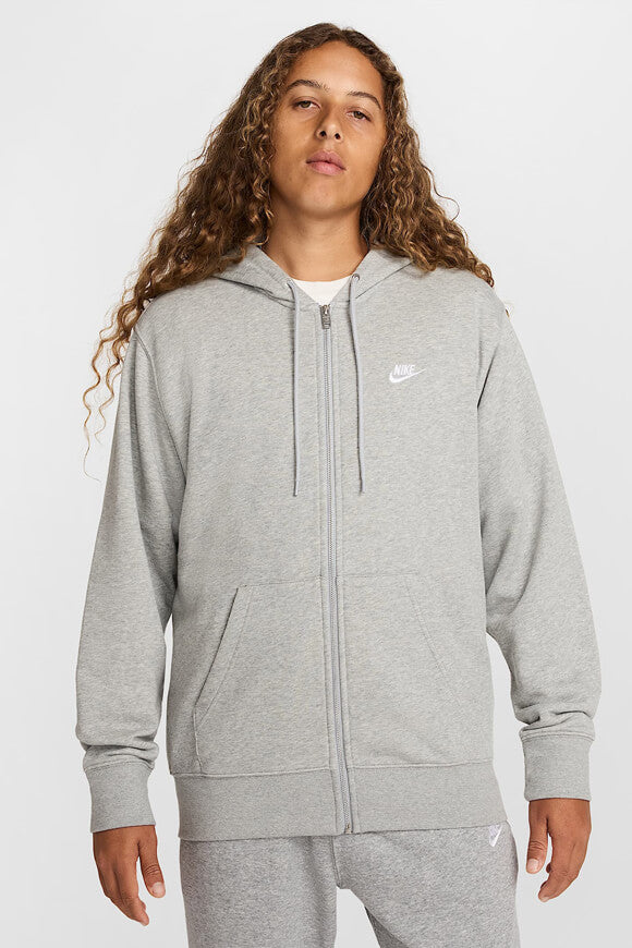 Hooded zip-up sweatshirt - Grey Heather