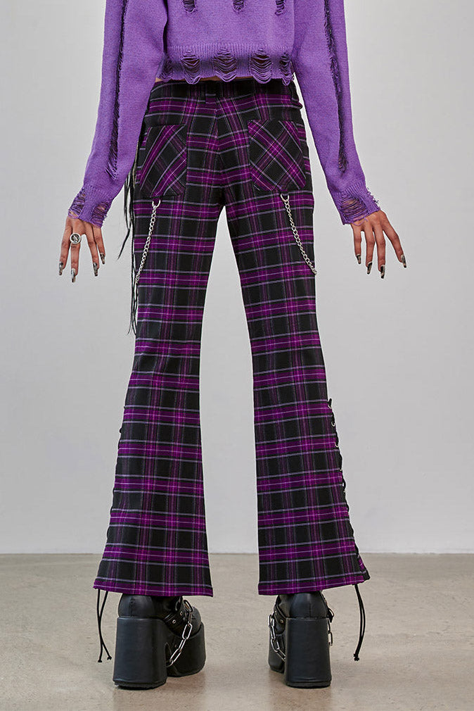 Scarlett Vixen Flare-Hose - Purple