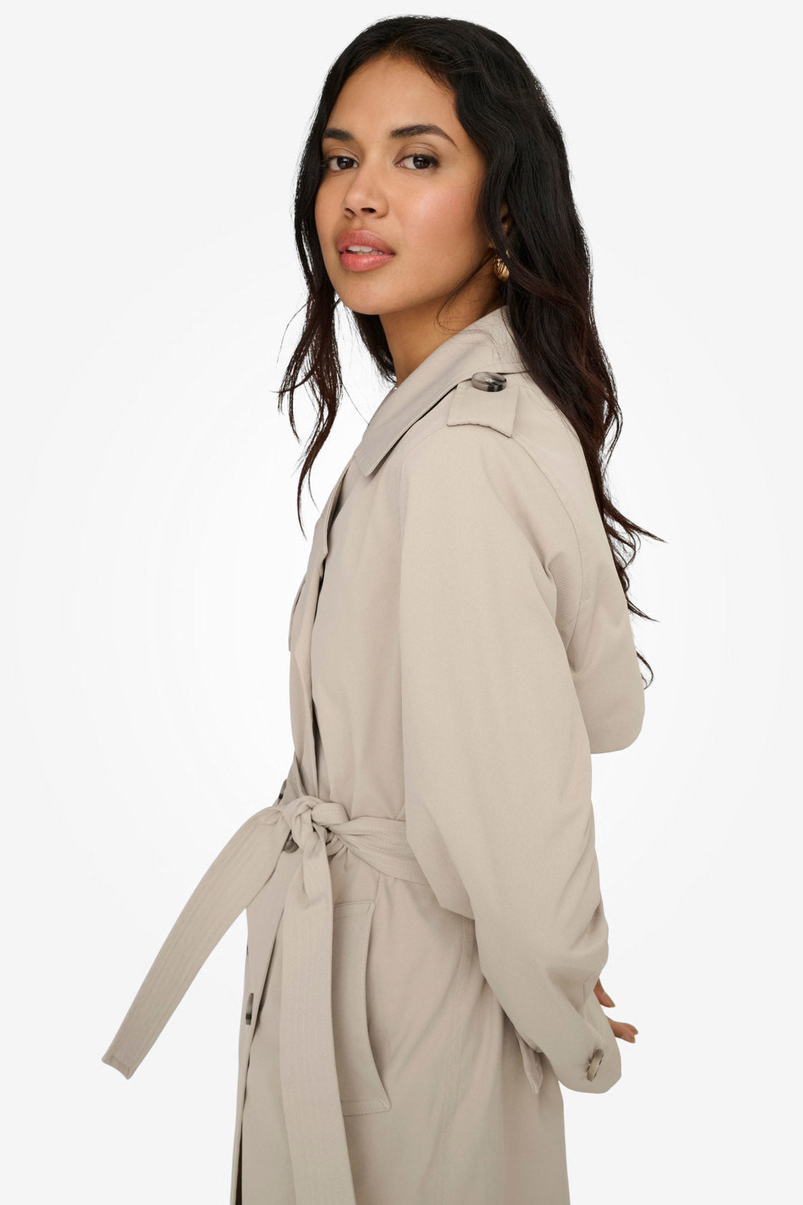 ONLDISA Trenchcoat - Island Fossil