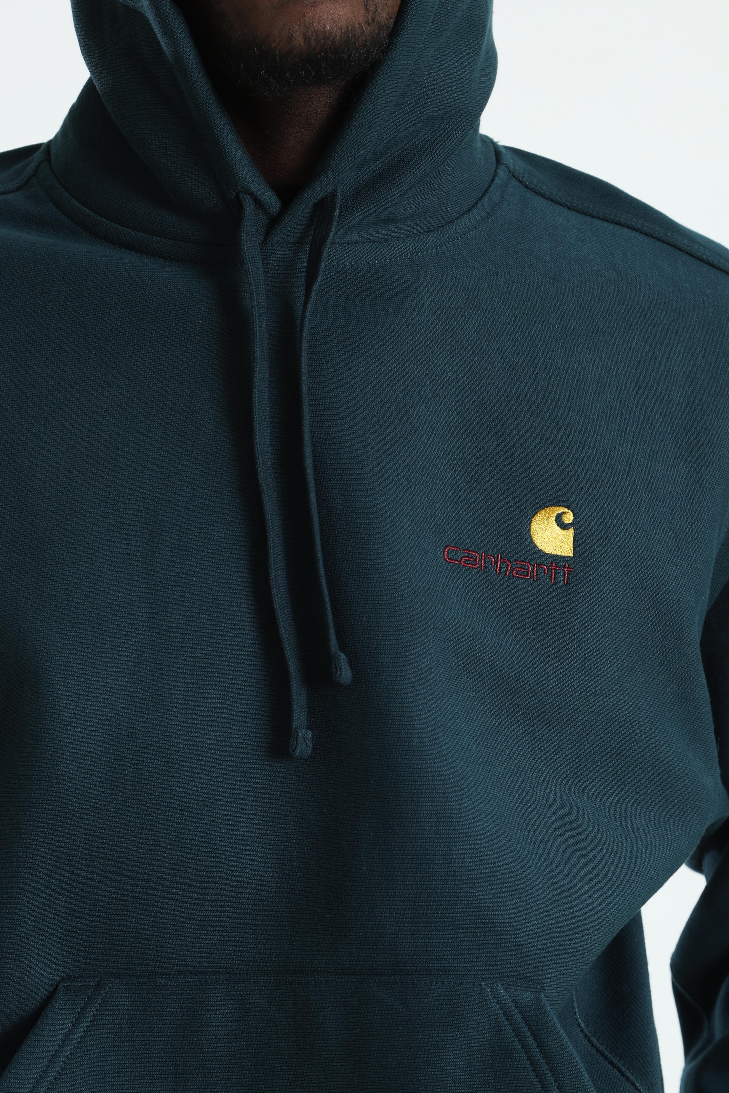 American Script sweatshirt à capuchon - Deep Lagoon