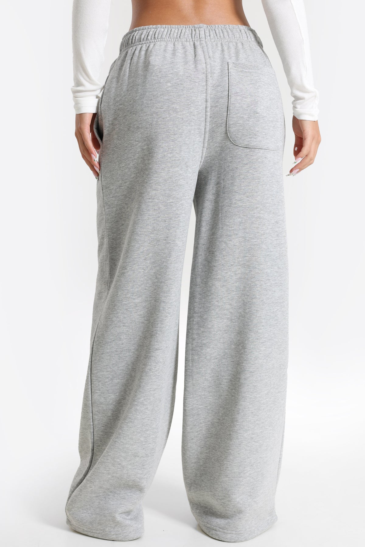 Sweathose - Grau meliert