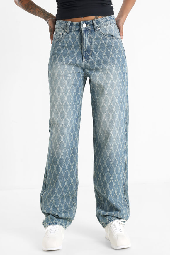 Straight Leg Jeans - Blau