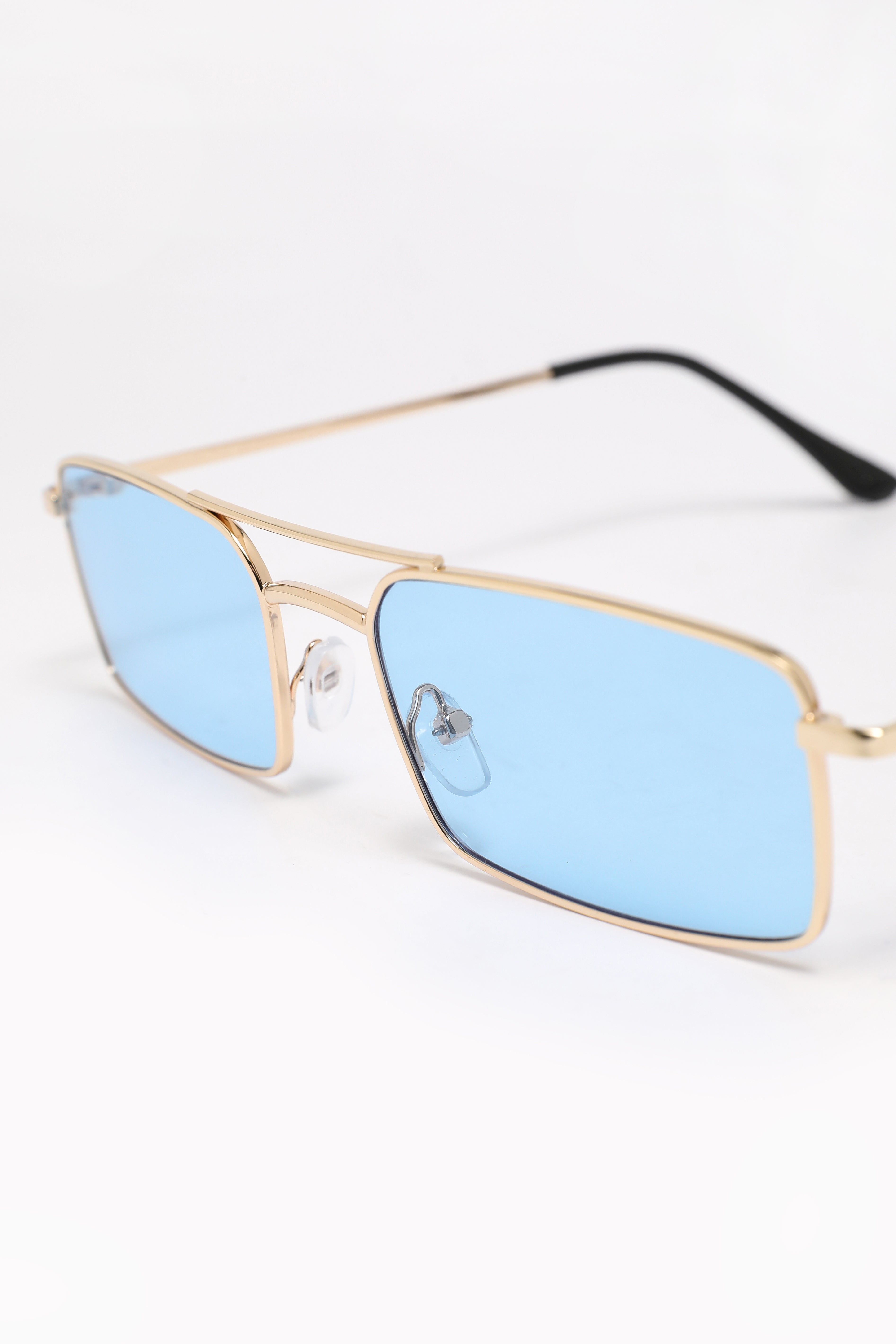 Glasses - Gold + Light Blue