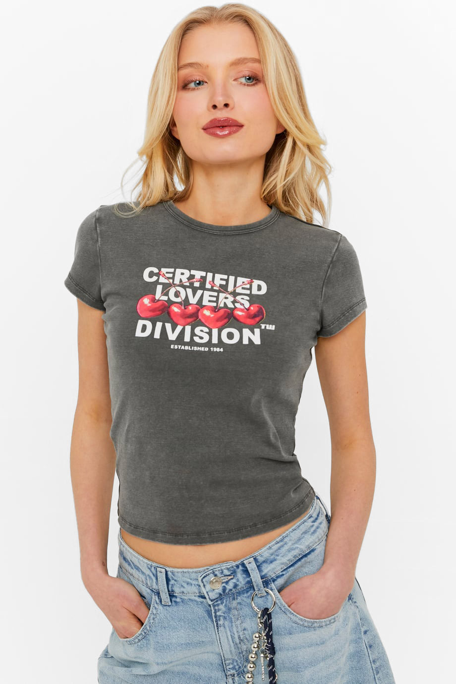 Crop T-Shirt - Grey Used