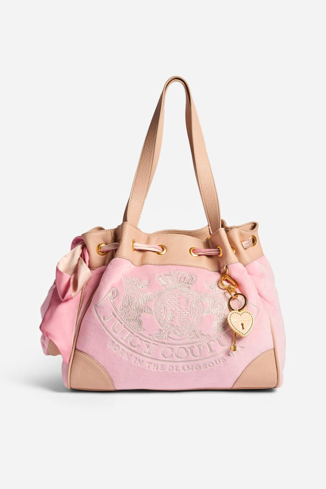 Daydreamer Samt Shopper - Juicy Pink