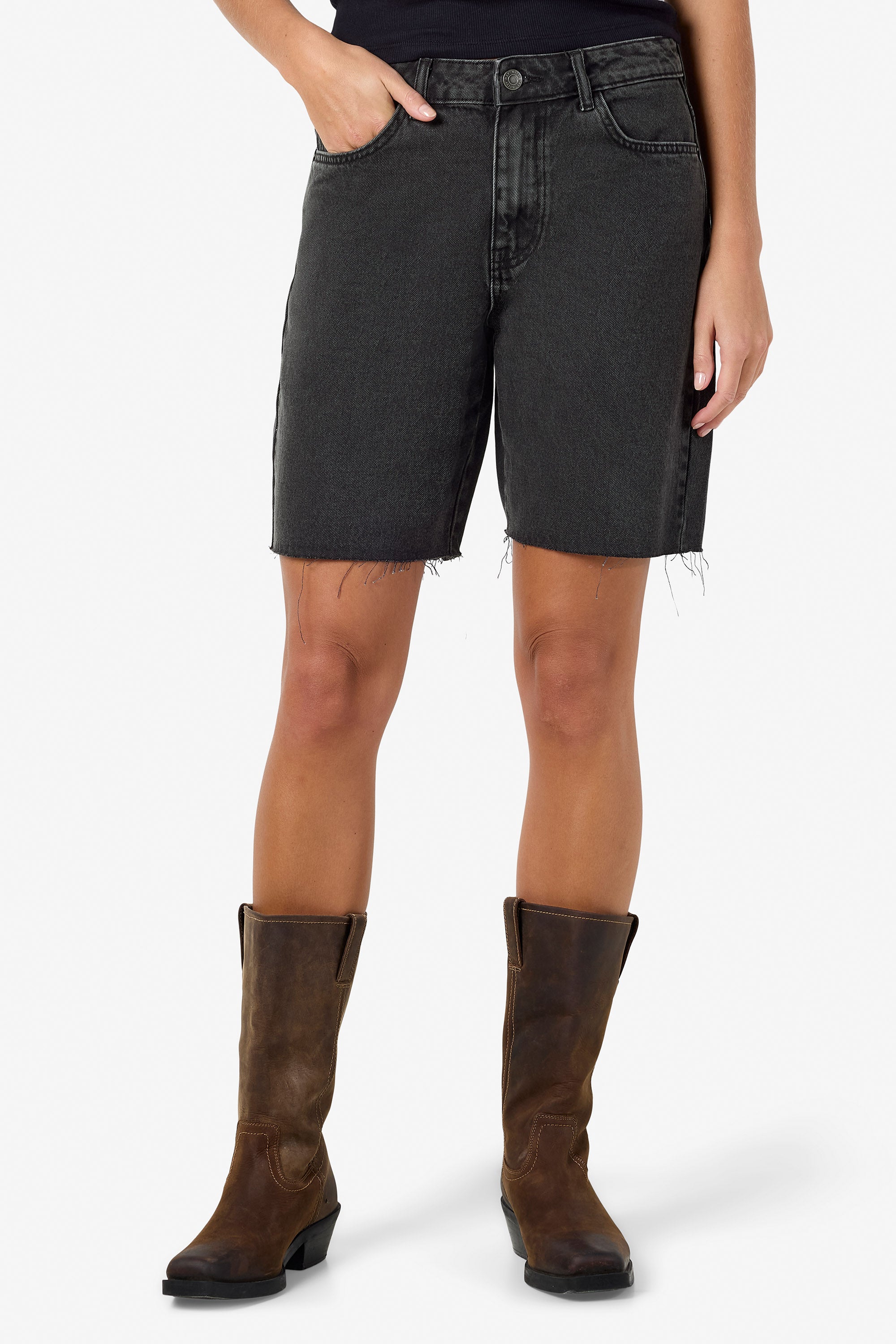 NMHOLLA Jeansshorts - Black