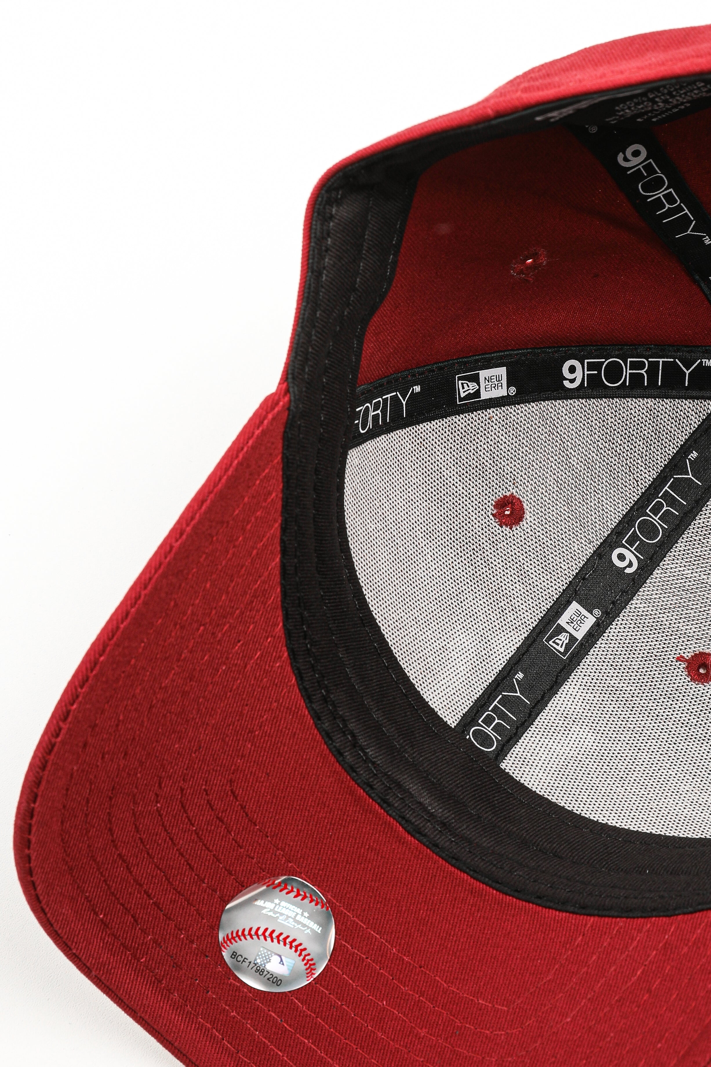 9Forty Cap / Strapback - Bordeaux + White