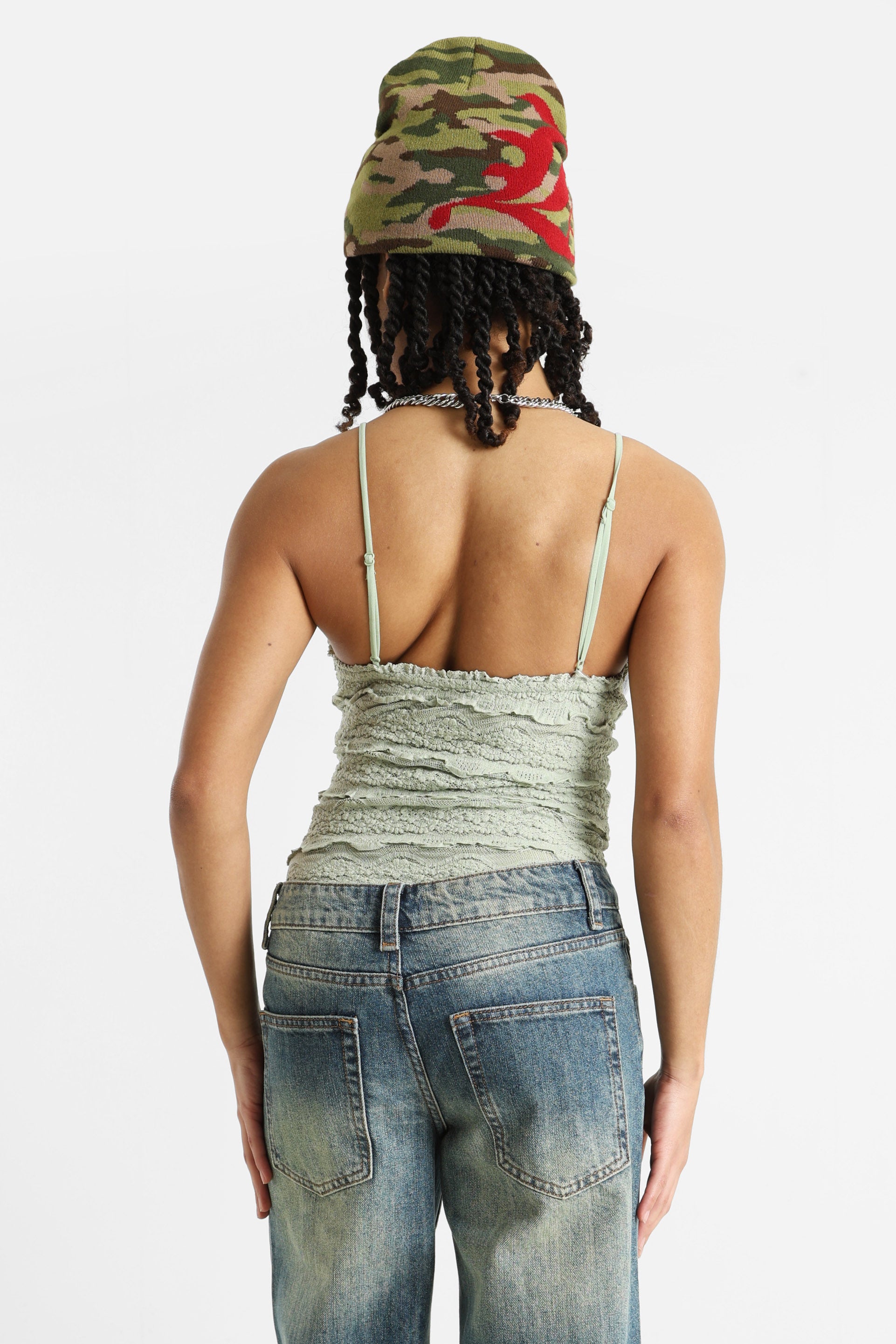 Spitzen-Body - Green