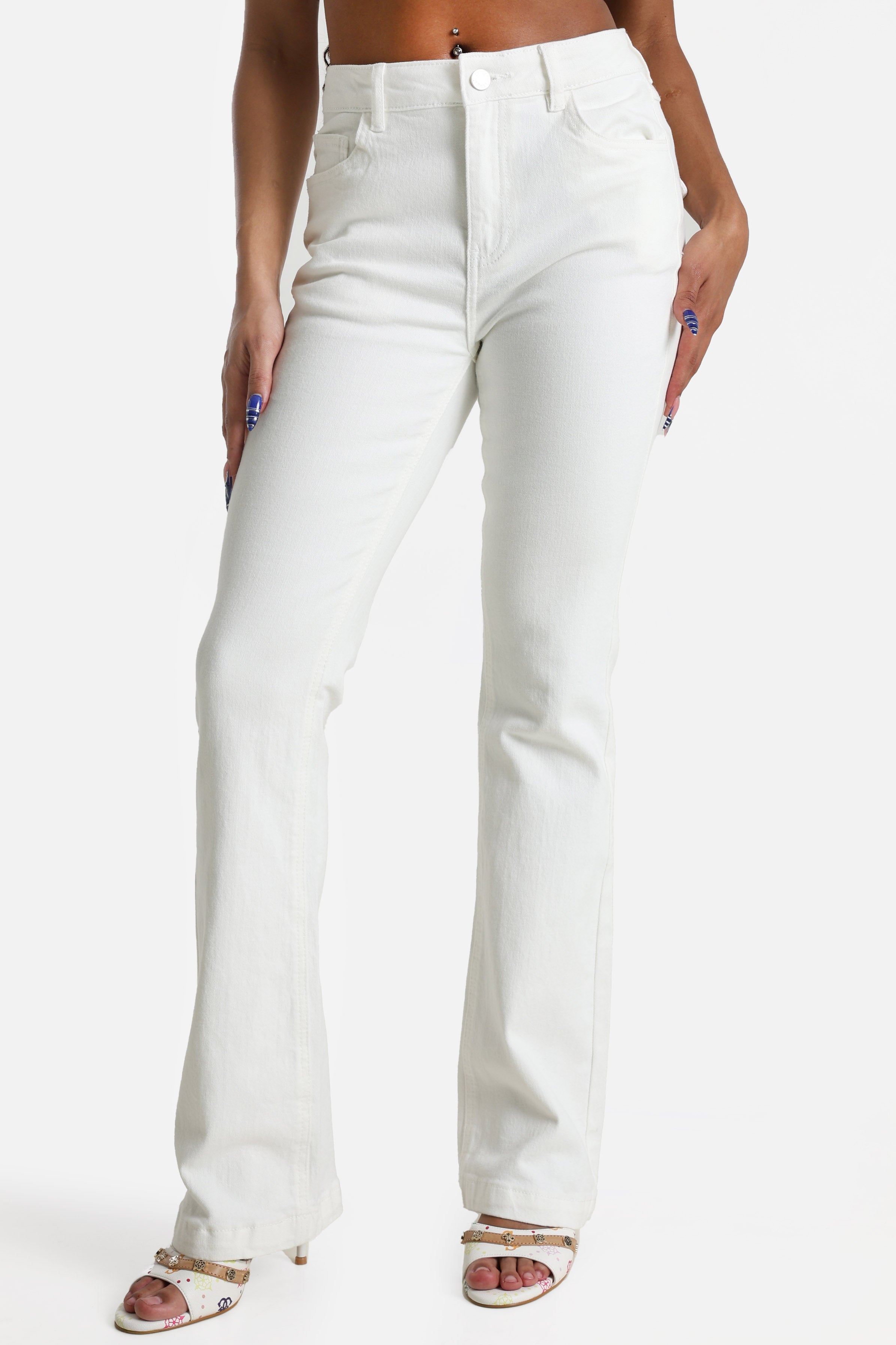 Flare Jeans - Offwhite