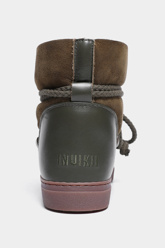 Lined winter ankle boot - Olive