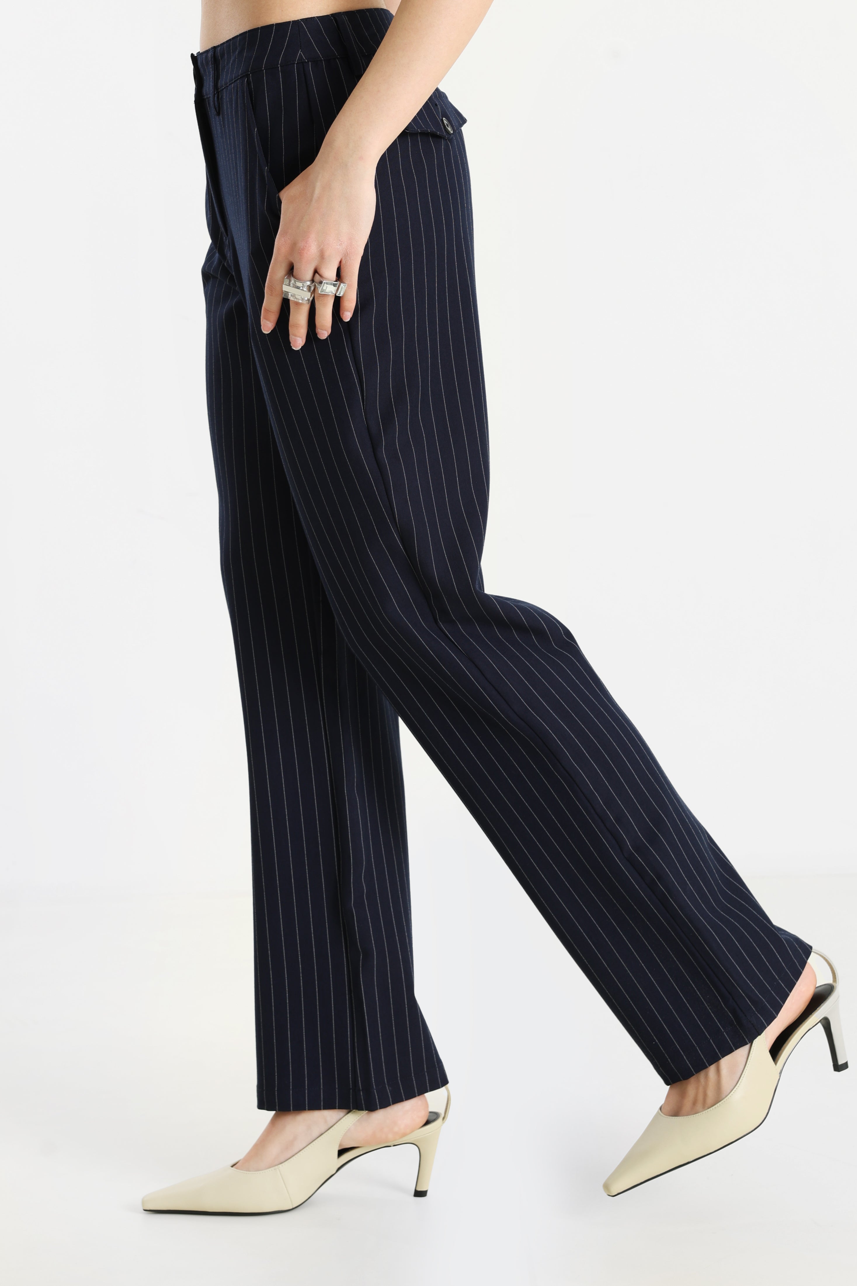 Stoffhose - Bleu marine