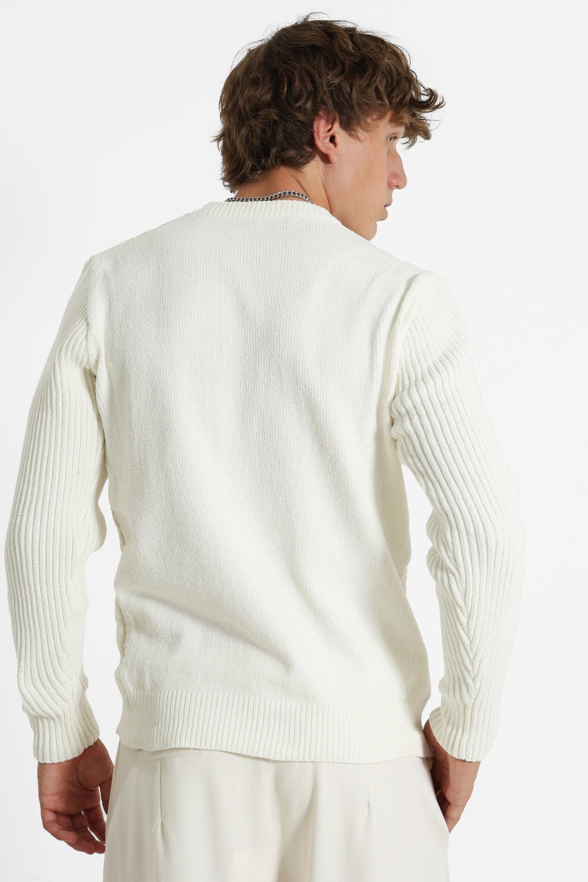 Maglione in maglia - Offwhite