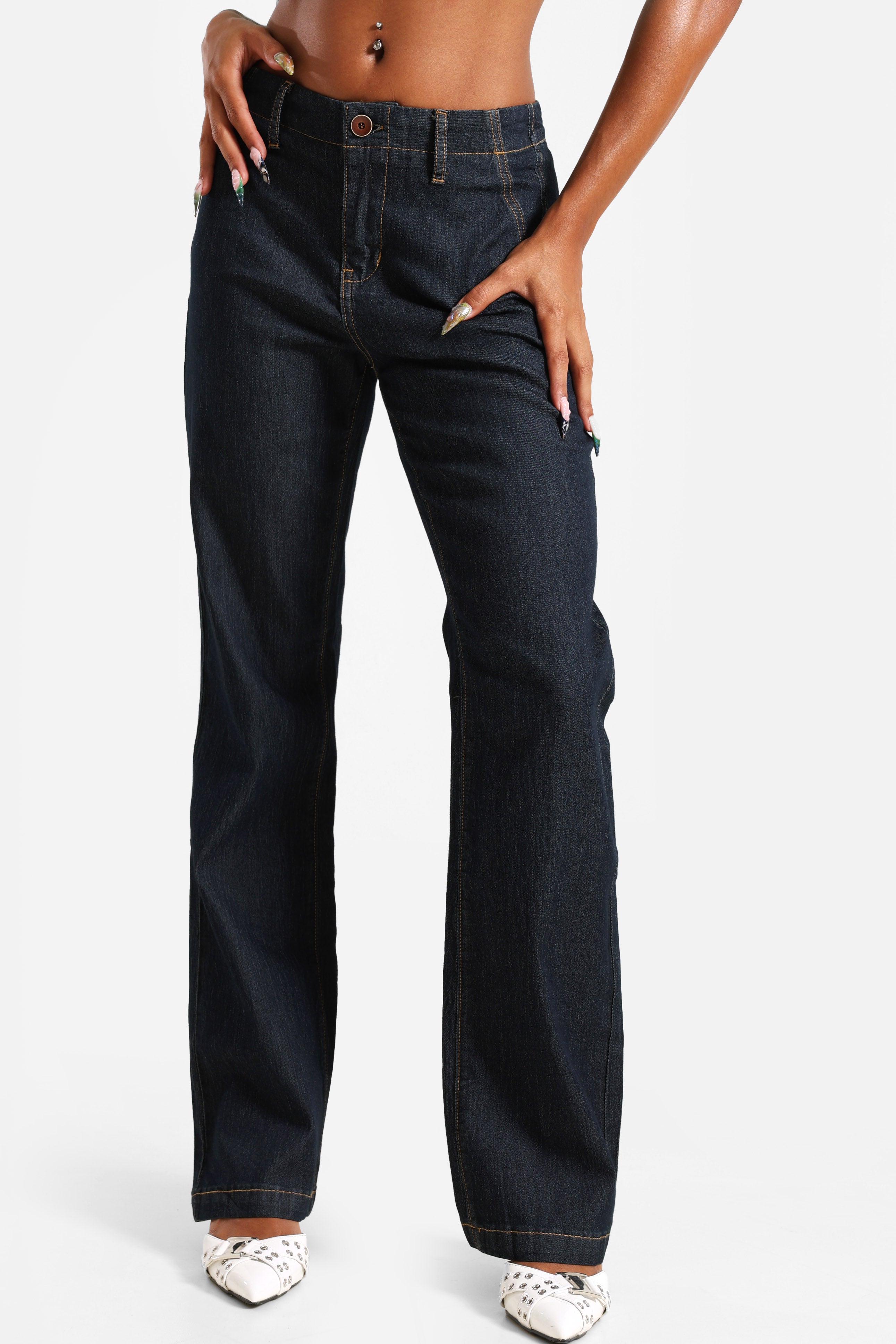 Pantalone in tessuto - Bleu foncé