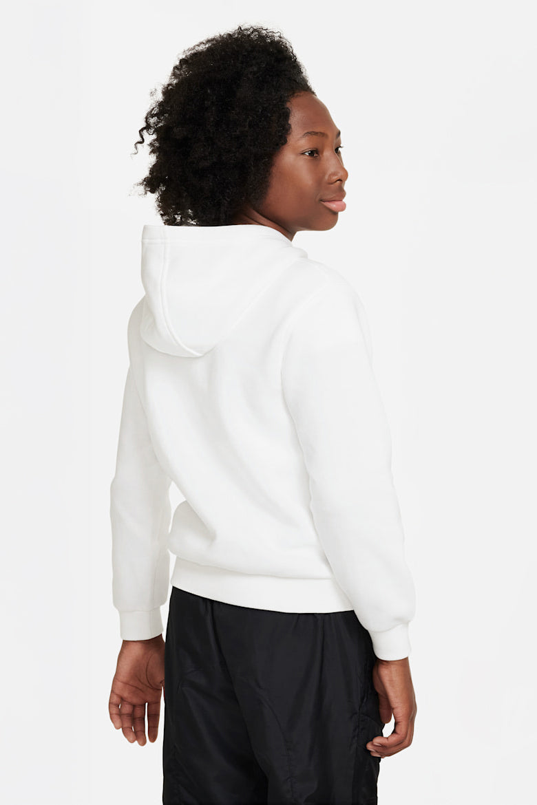 Club Fleece sweatshirt à capuchon - White + Black