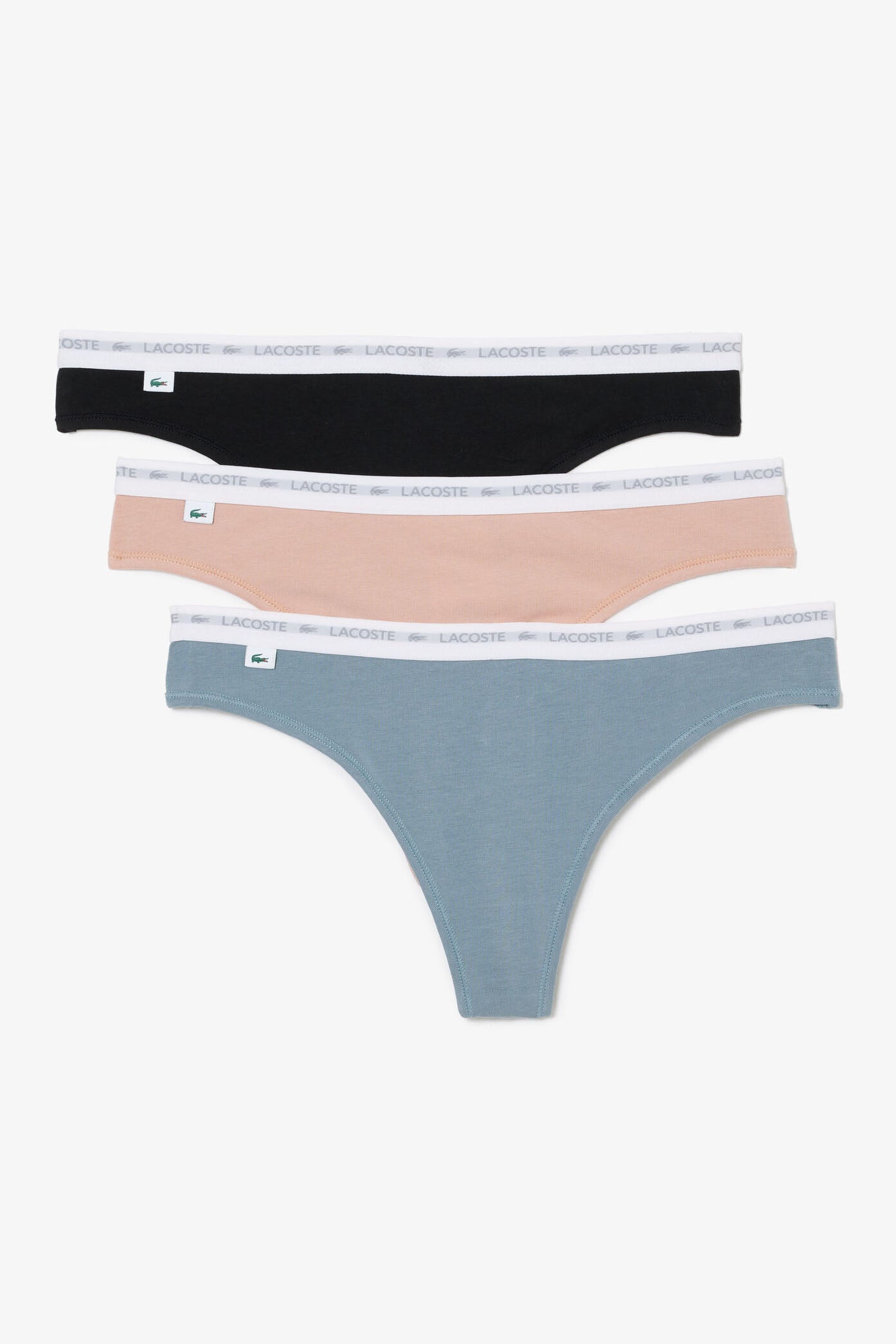 Three-pack of thongs - Navy + Light Blue + Flamingo
