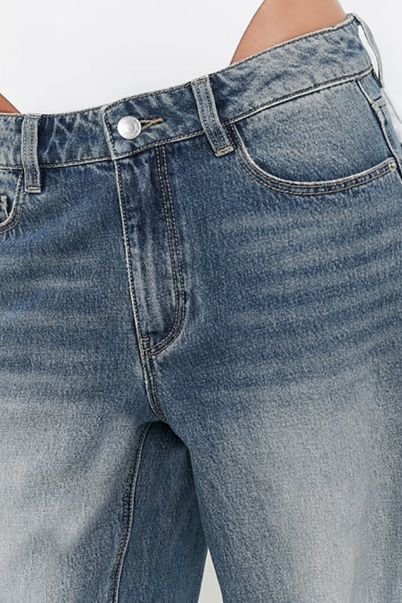 Jean barrel fit - Blue Medium Wash