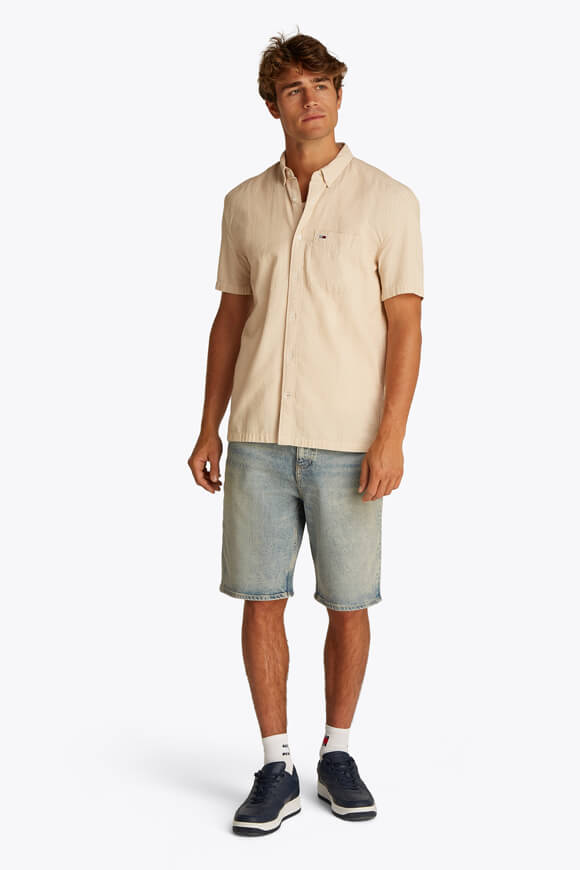 Hemd aus Seersucker - Relic Tan