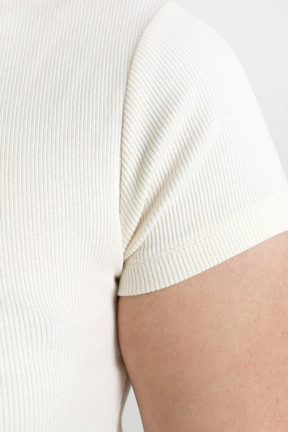 Ribbed maxi dress - cream