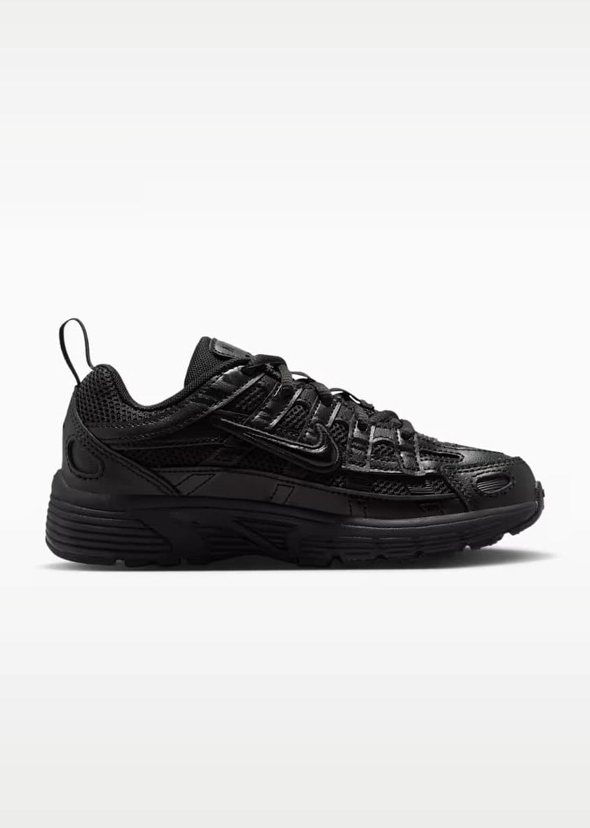 P-6000 Lace Kids Sneaker - Black