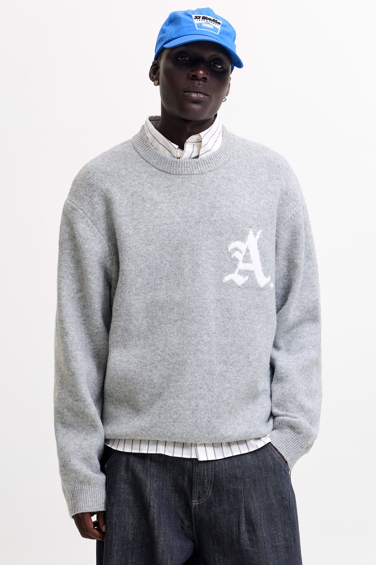 JCOLEGACY Strickpullover - Light Grey Melange