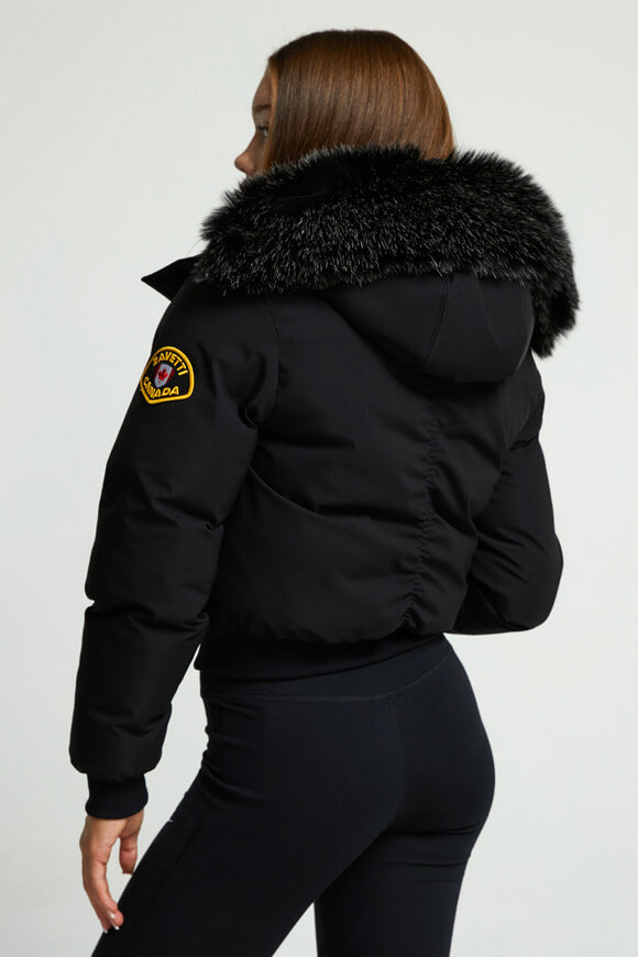 Arabella Blouson Bombardier Matelassé - Jet Black