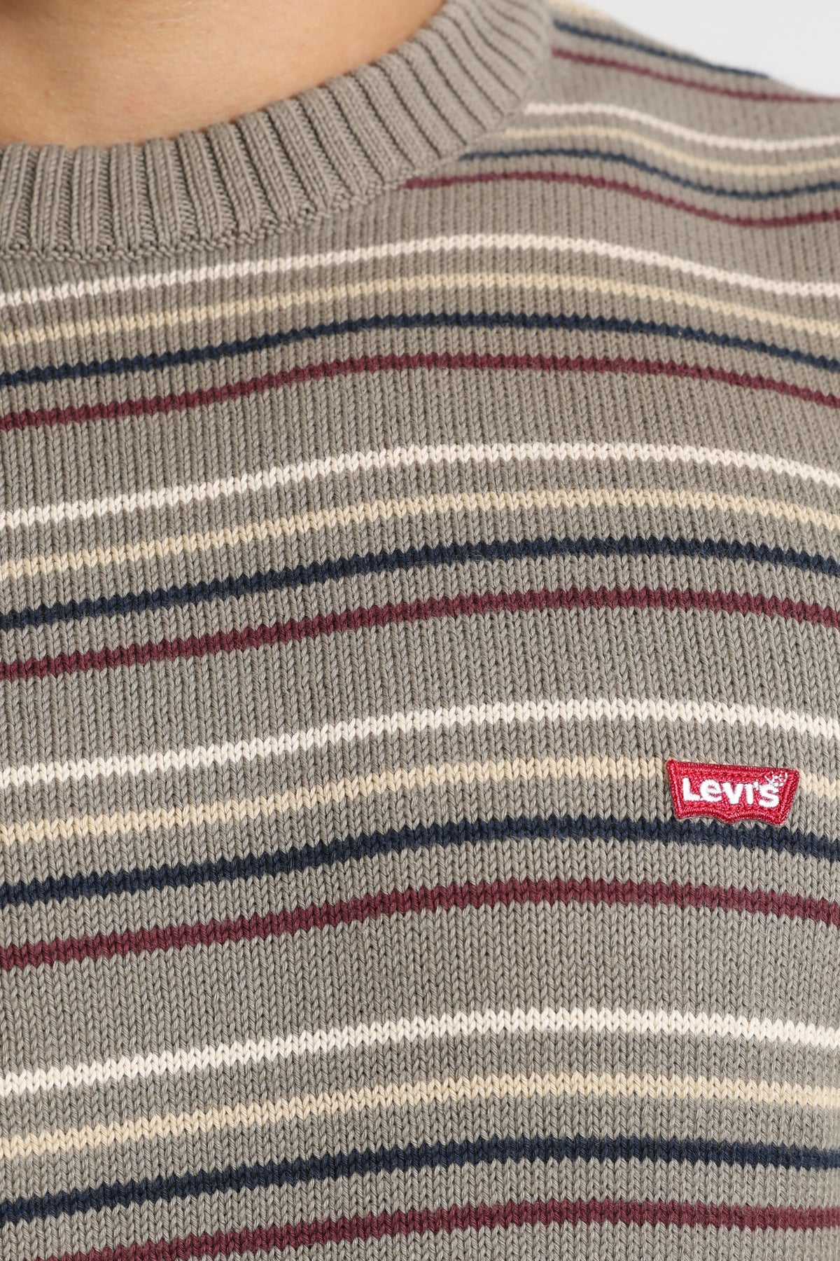 Fine knit sweater - Daniel Stripe Brindle