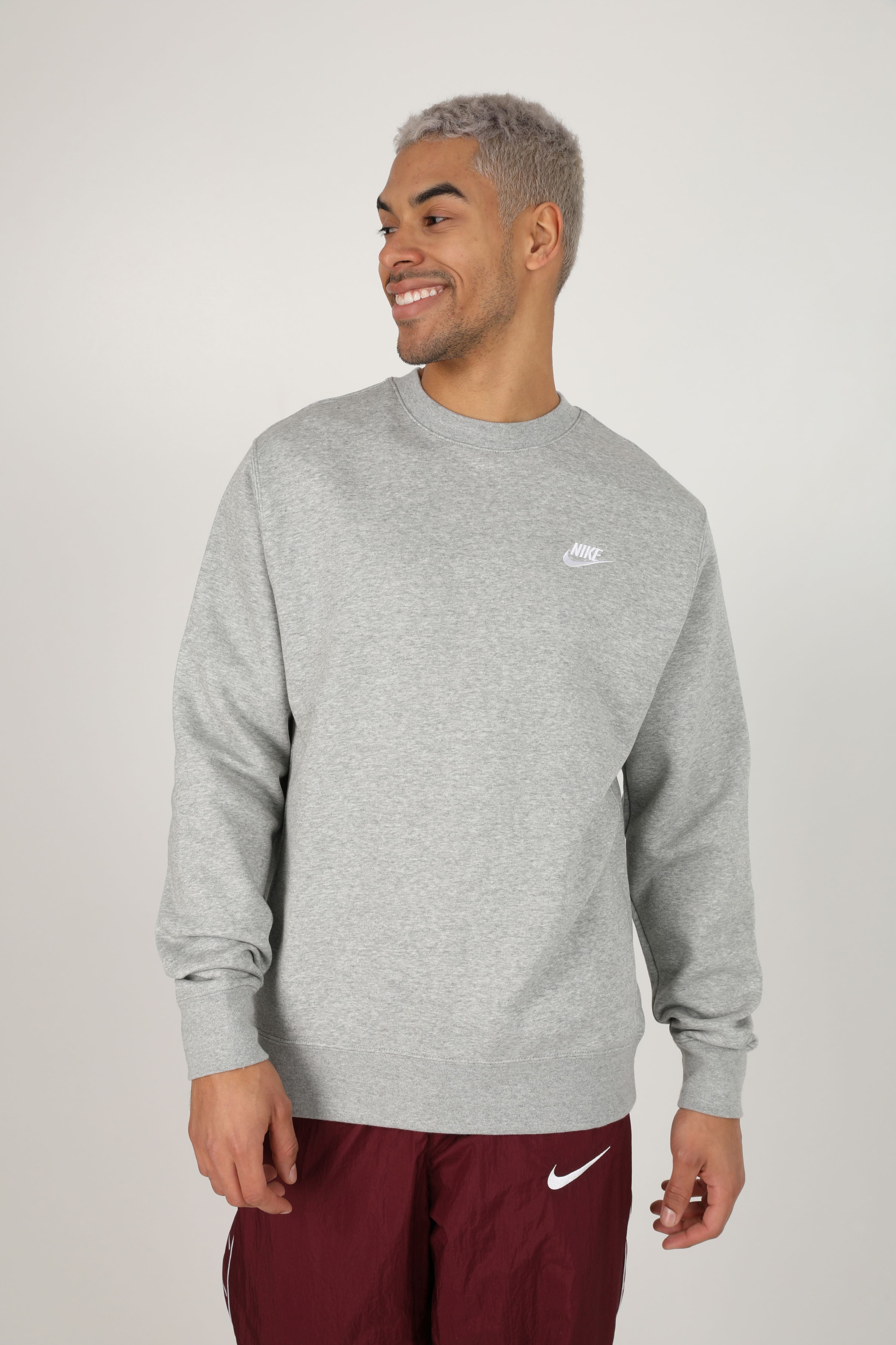Sweatshirt - Hellgrau meliert