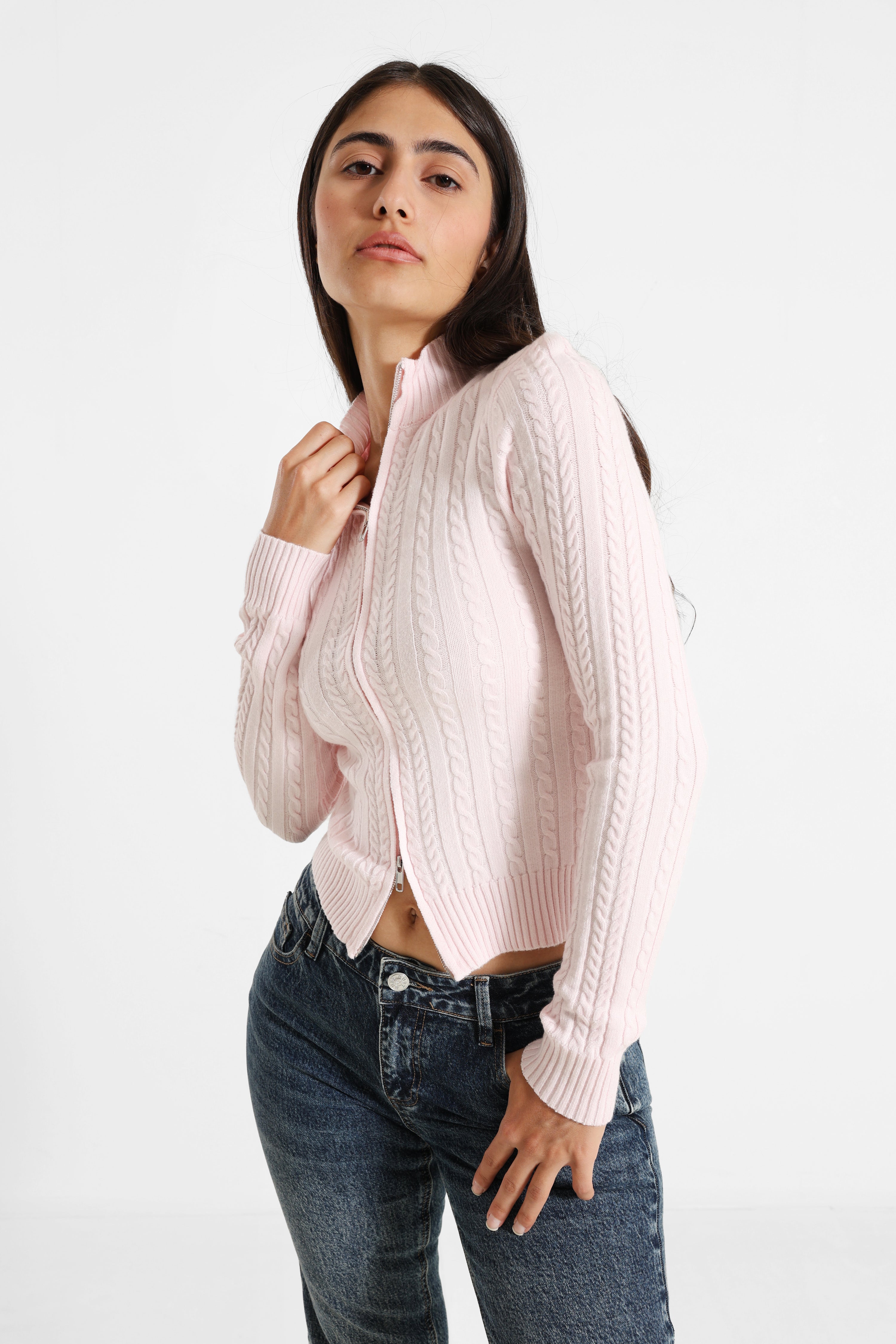 Strickjacke - Rosa