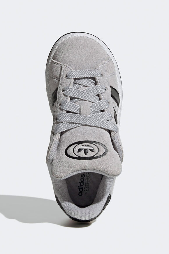 Campus 00s Kids Sneaker - Grey Two + Metallic Silver + Core Black
