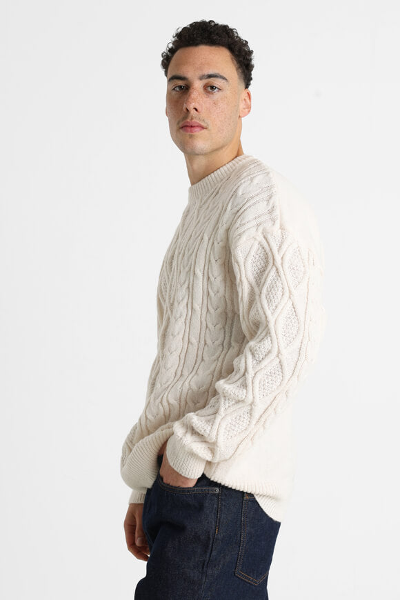 Pull en tricot - blanc cassé
