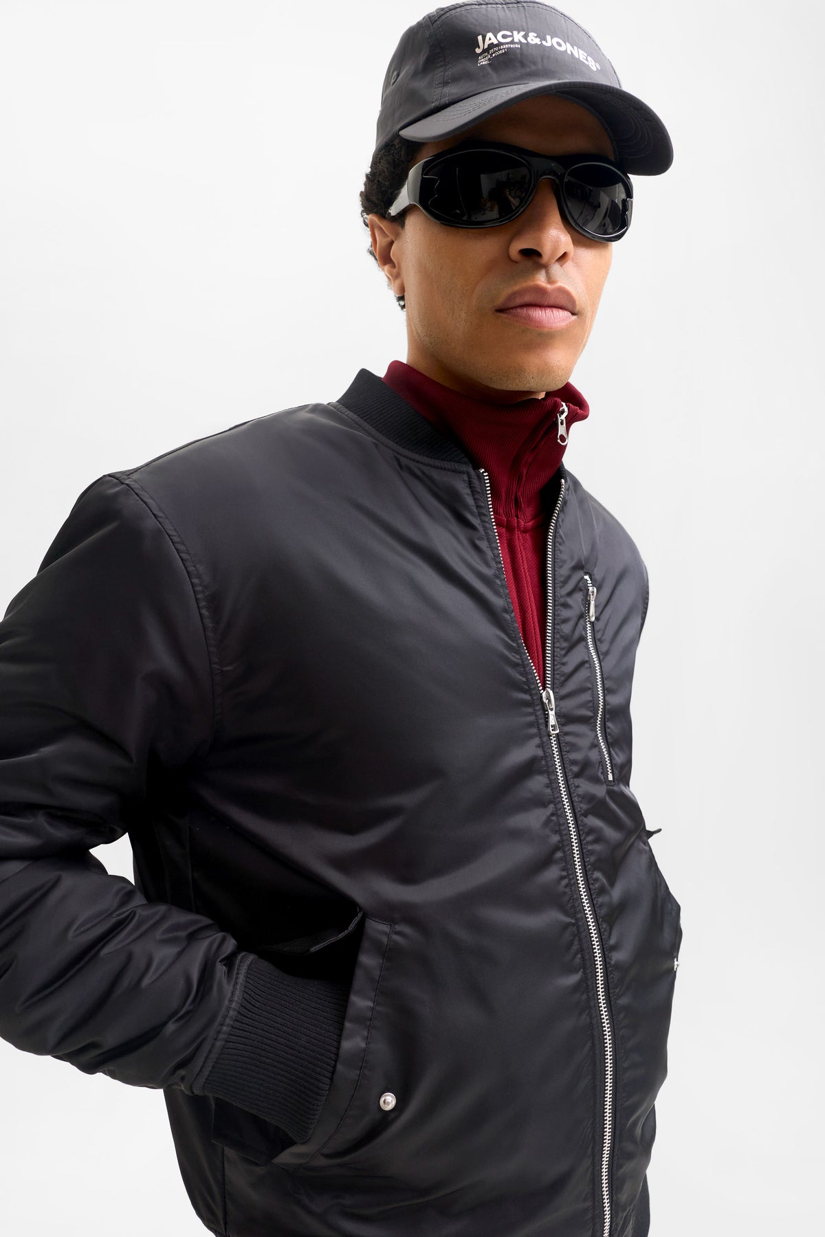 Giacca bomber imbottita JCOTRACE - Black