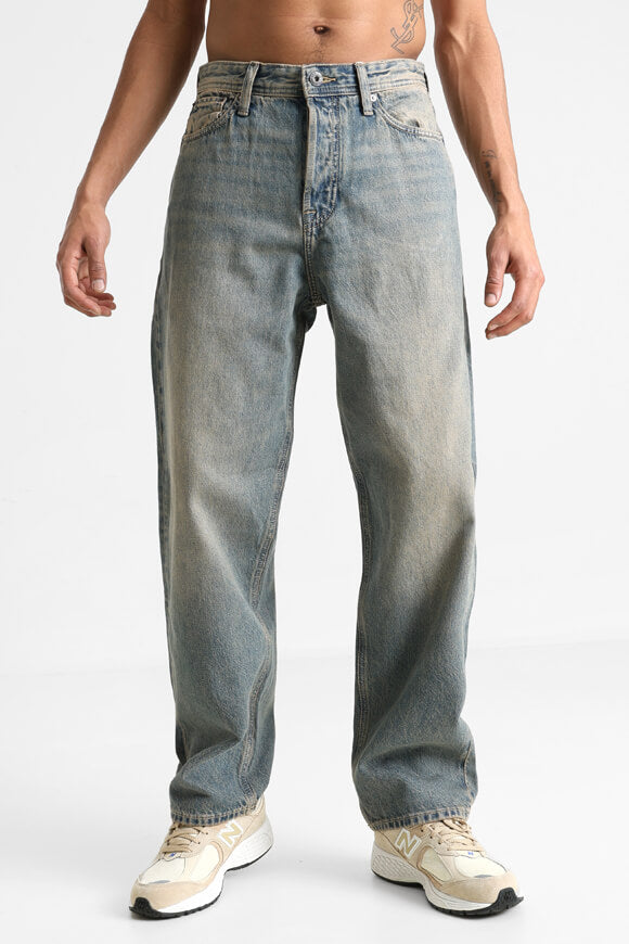 Alex Baggy Fit Jeans L32 - Blue + Brown