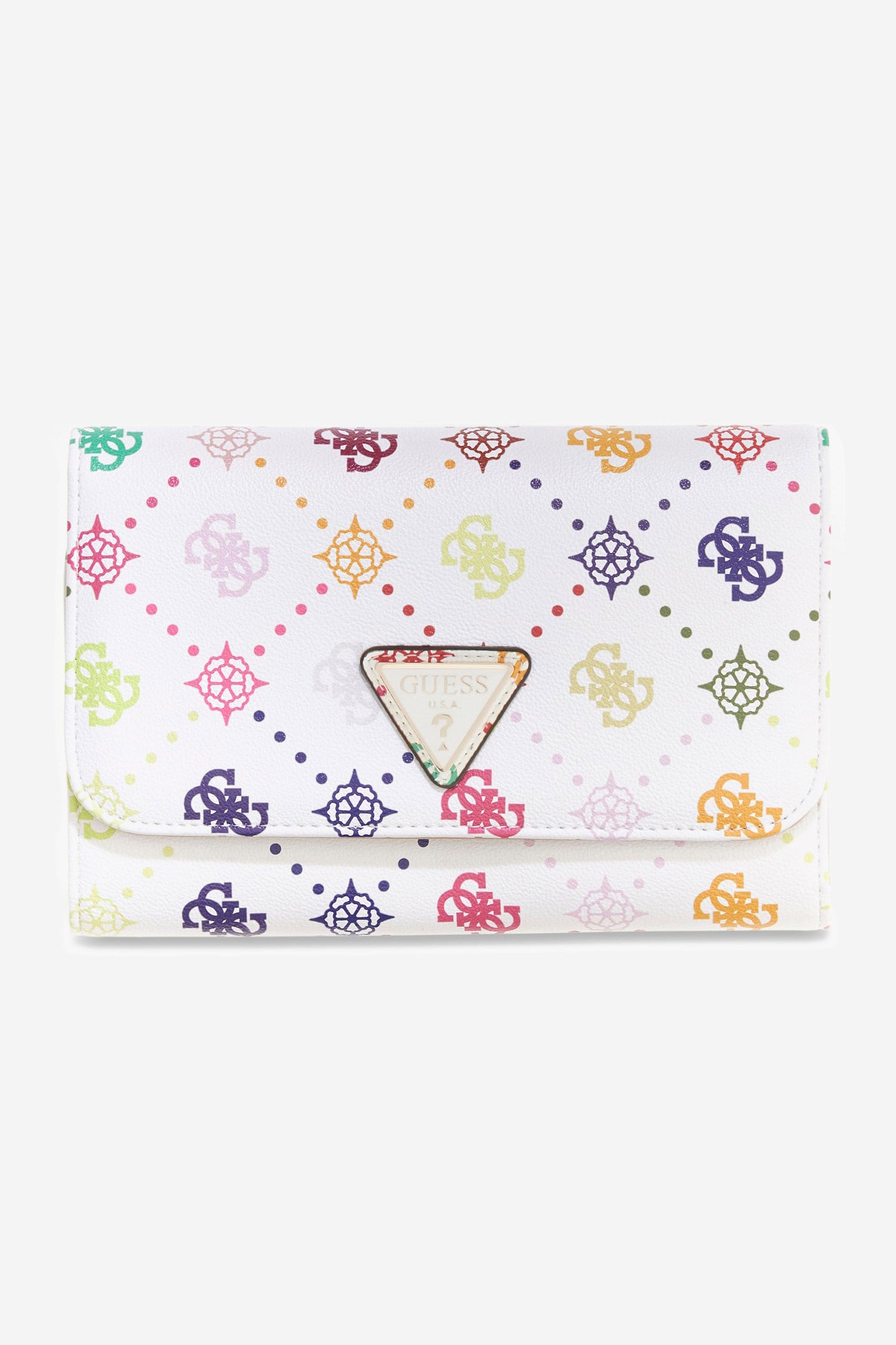 Silia Portemonnaie / Clutch - White + Multicolor