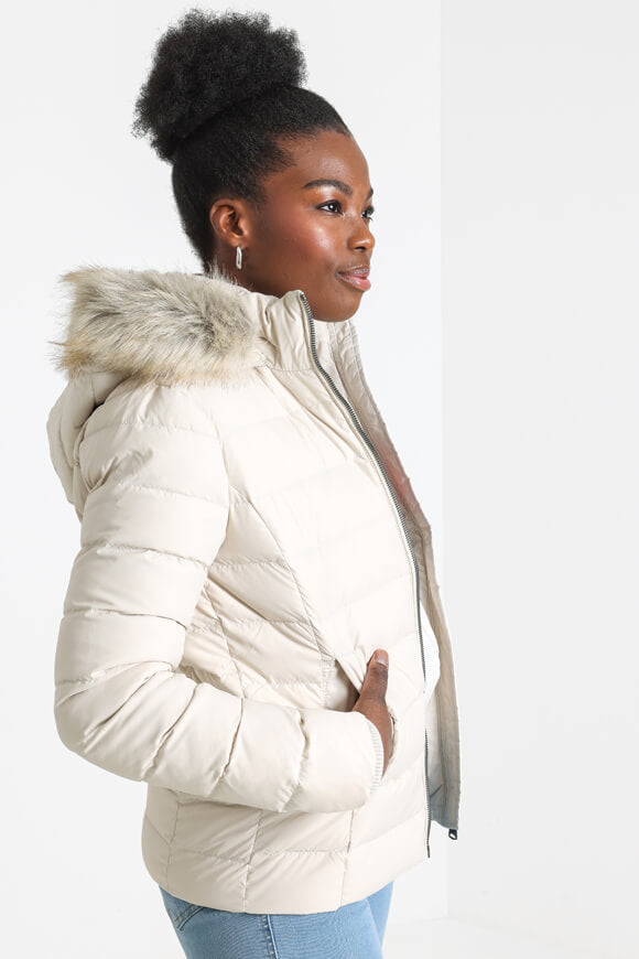 Puffer Daunenjacke - Newsprint