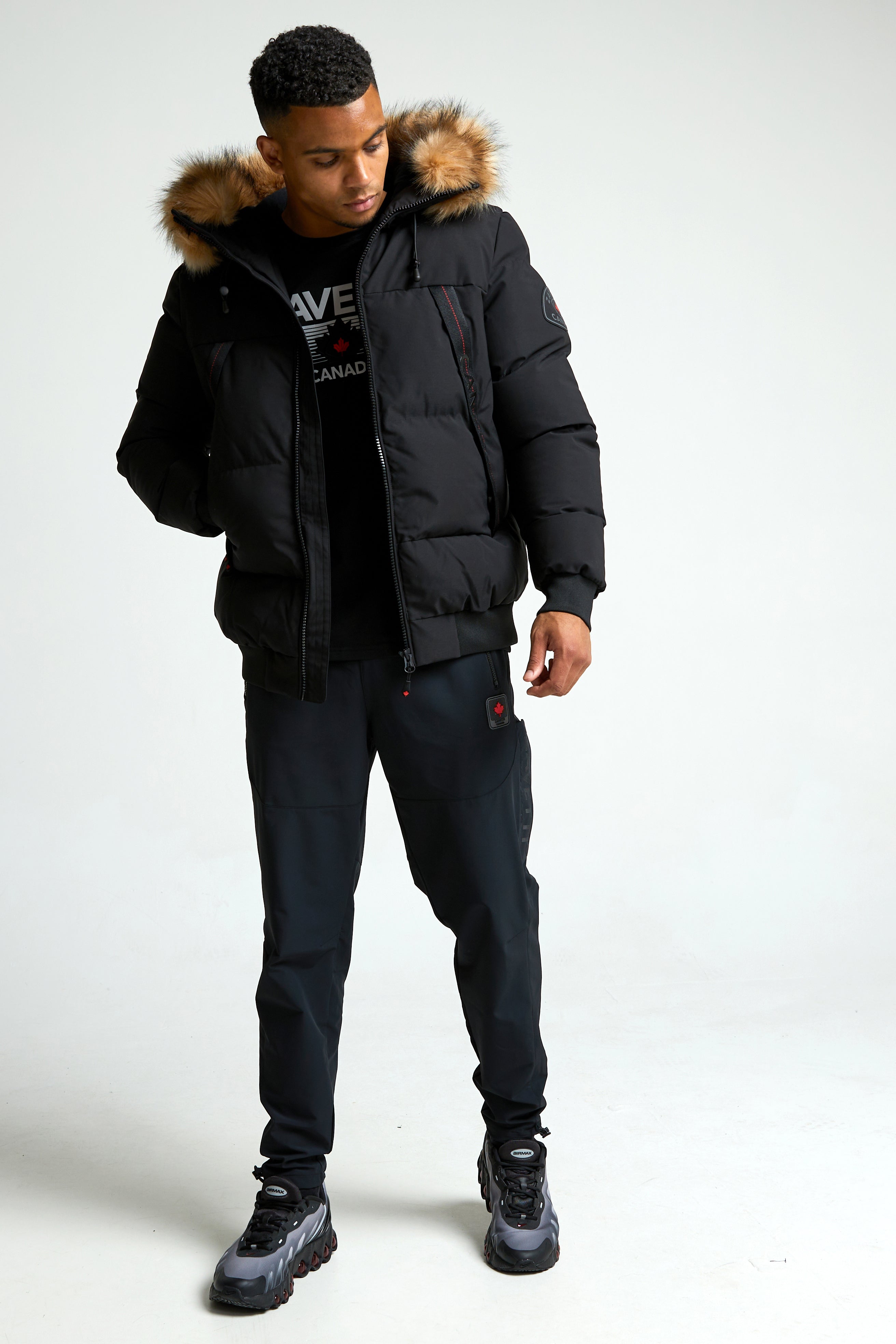 Navax Puffer Bomberjacke - Jet Black