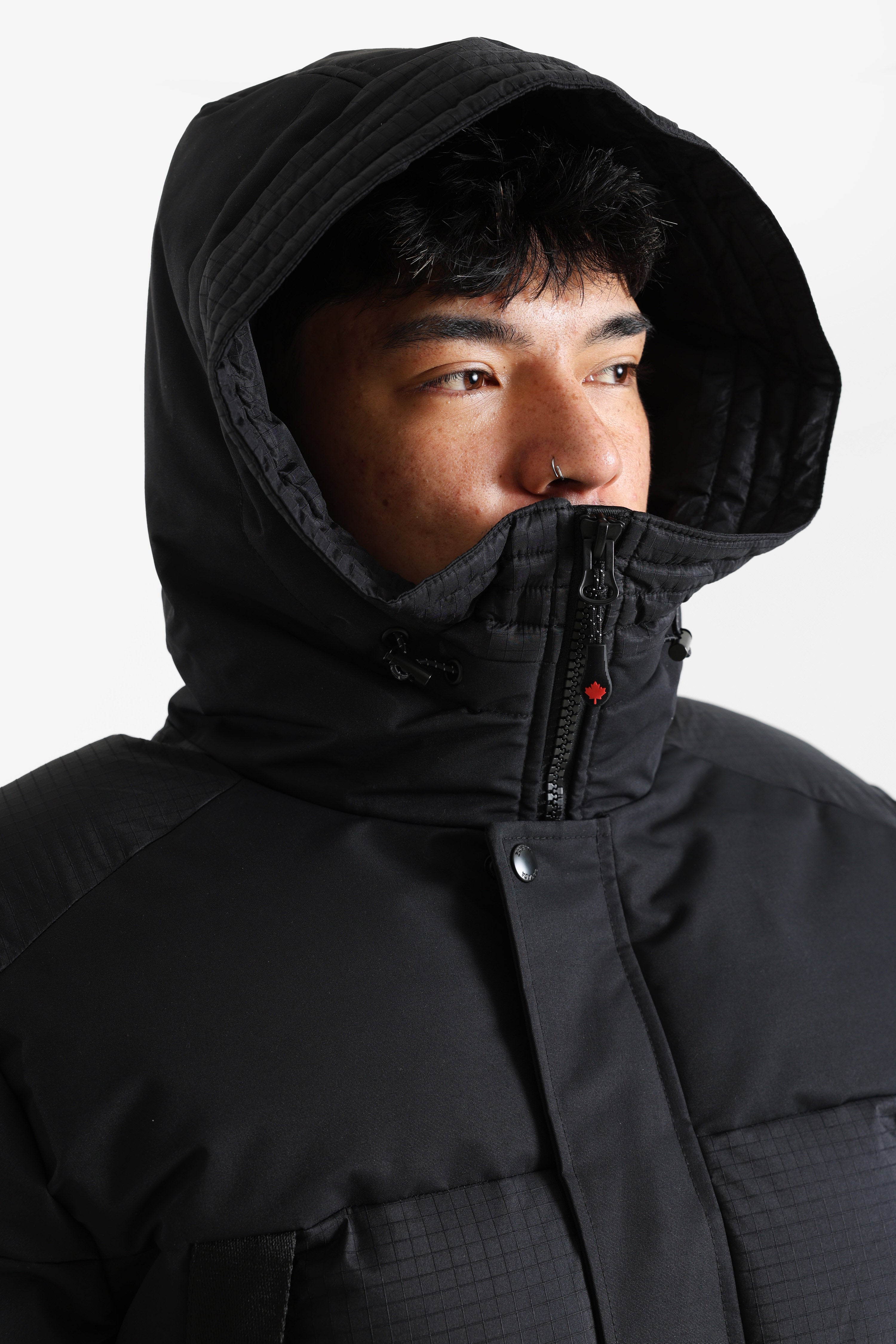 Aylmer 2.0 Puffer Bomberjacke - Jet Black