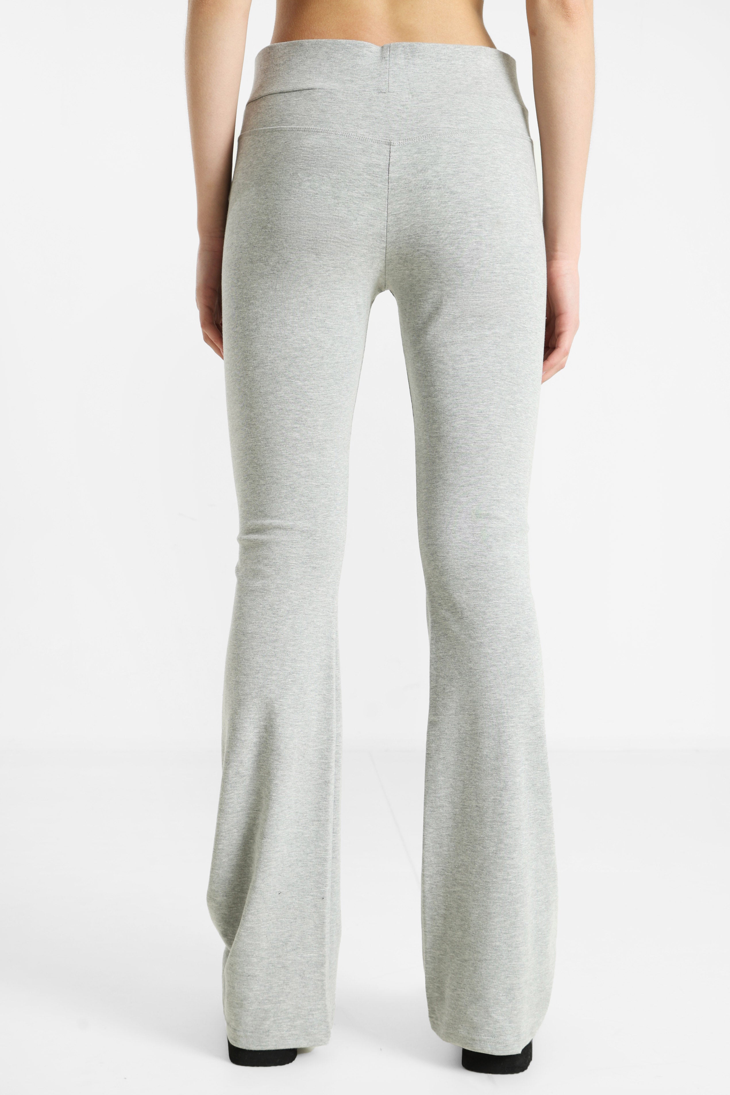 Flare Leggings - Grau meliert