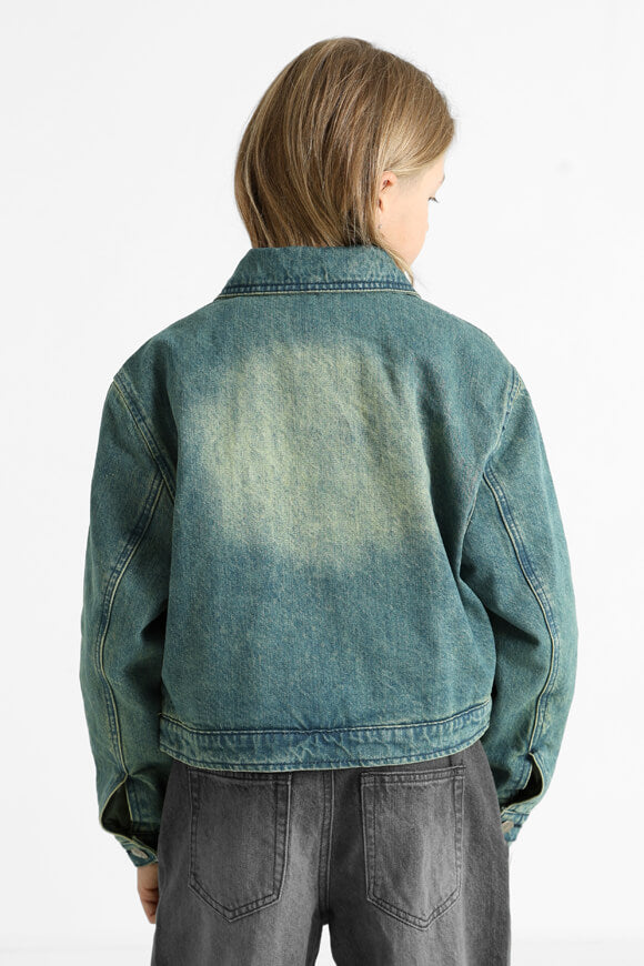 Giacca di jeans - blu/verde