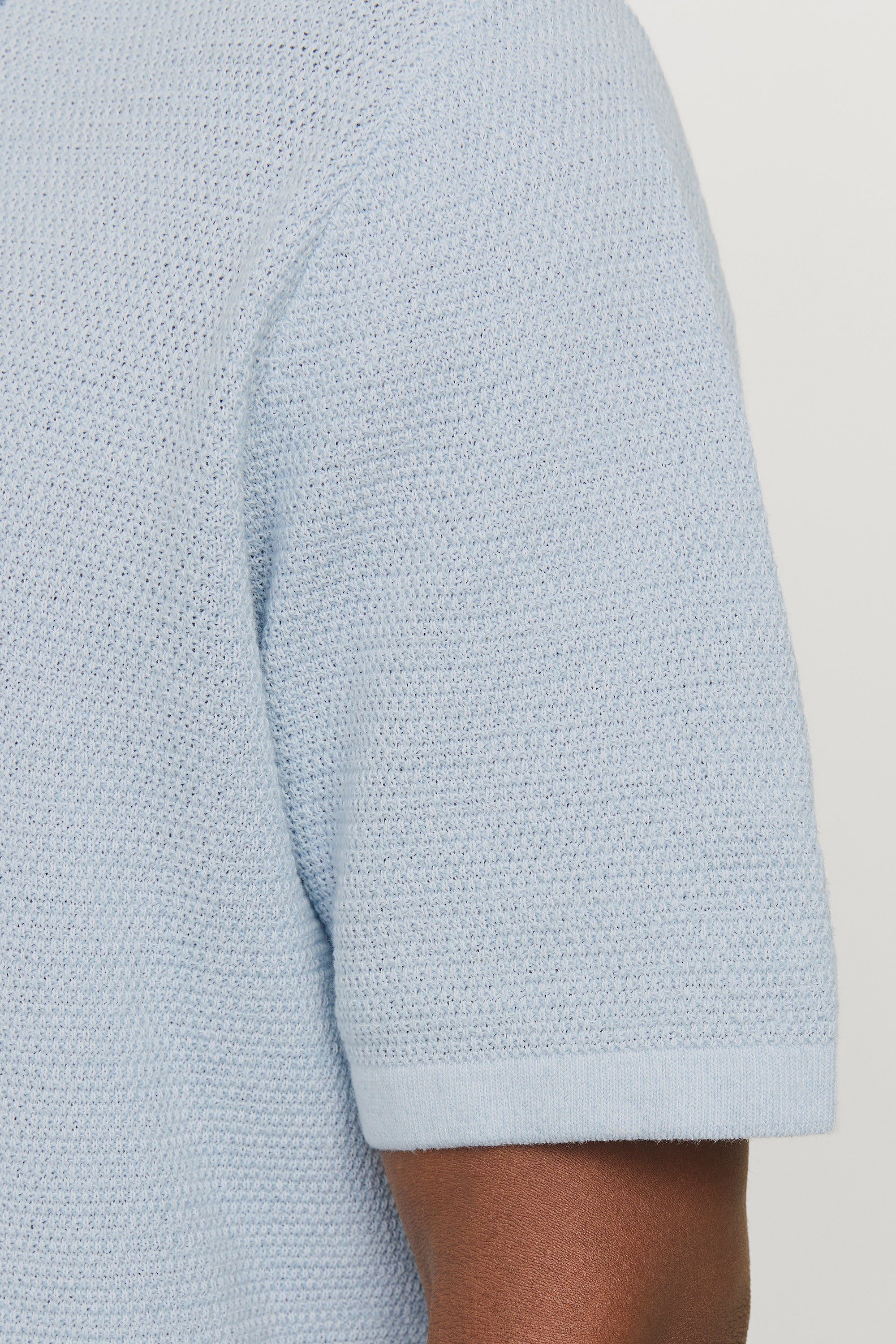 JJEGEORGE polo en tricot - Chambray Blue