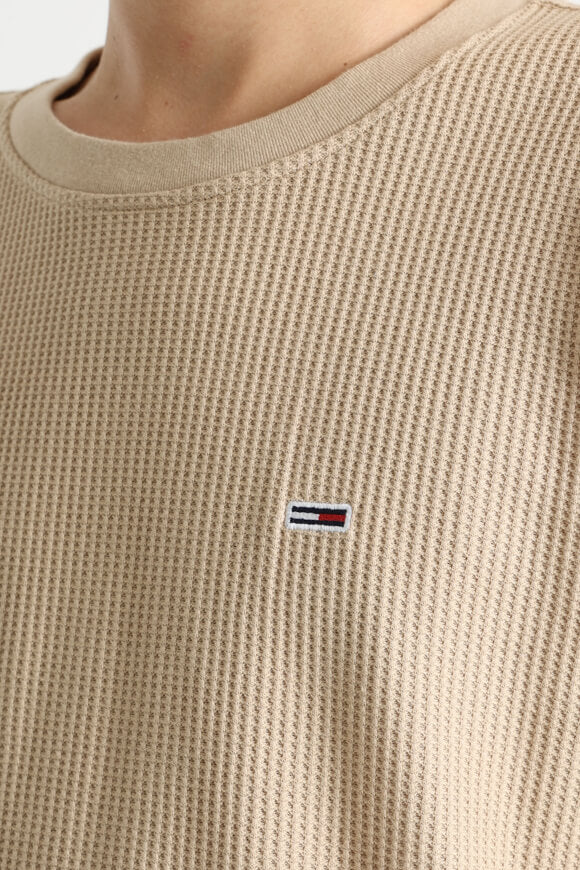 Langarmshirt mit Waffelstruktur - Gentle Gold