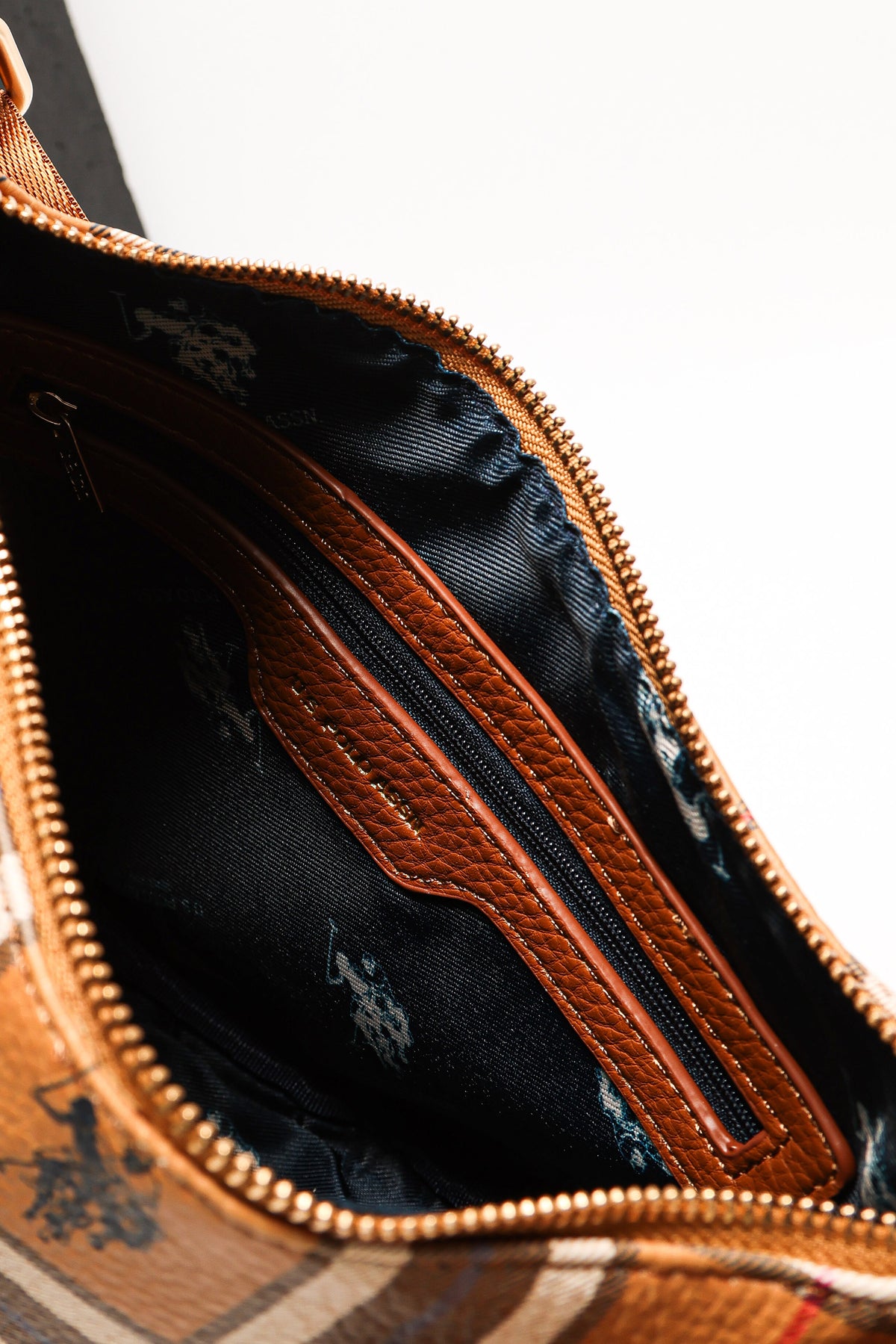 Benton borsa a tracolla - Plaid Tan