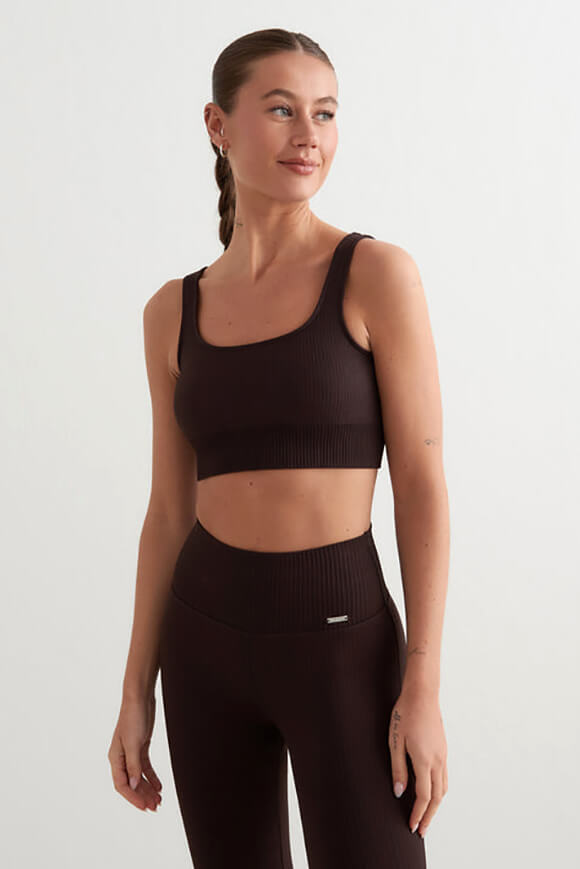Seamless Sport-Bralette - Cacao