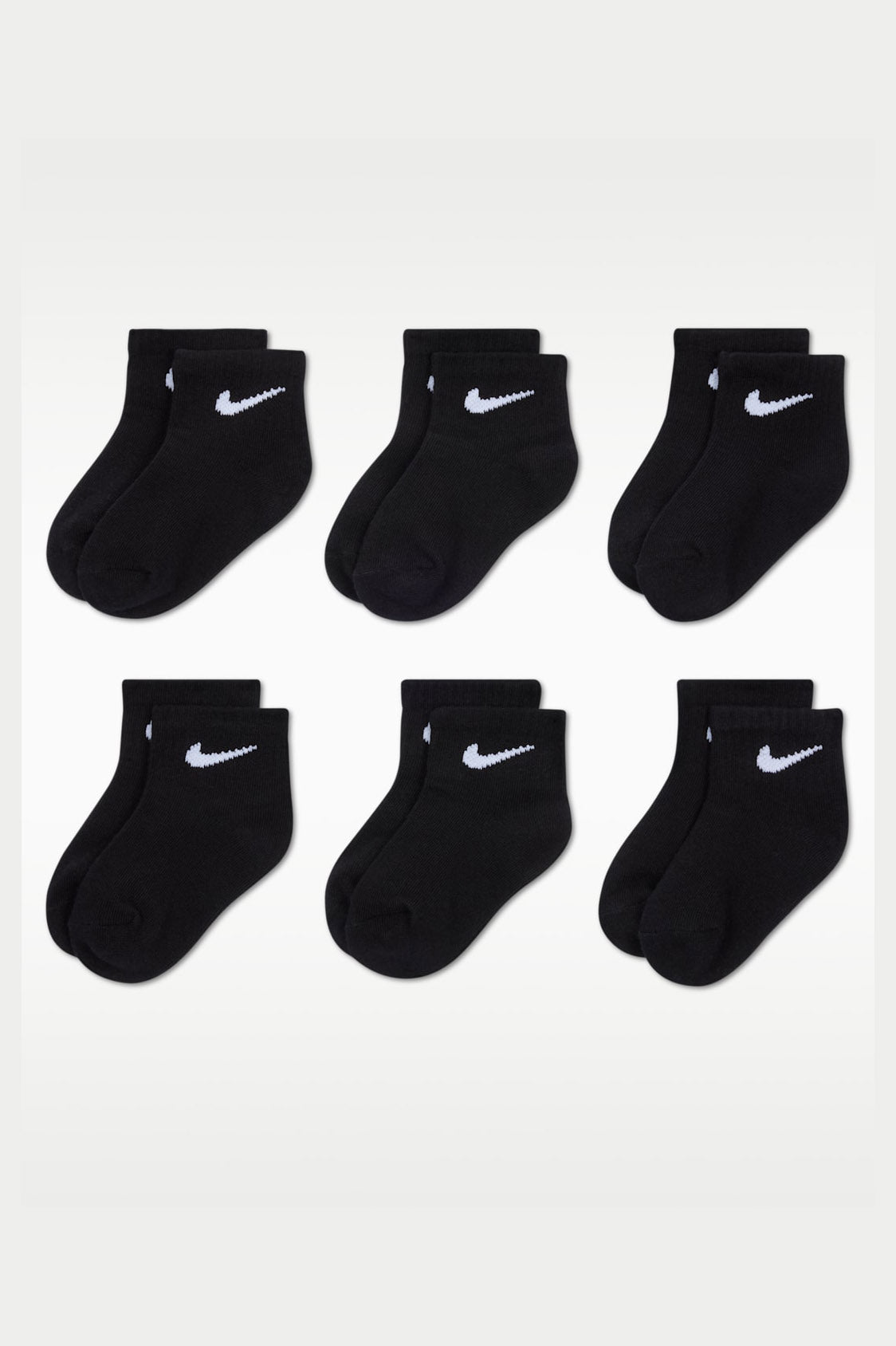 Lot de 6 paires de chaussettes bébé - Black